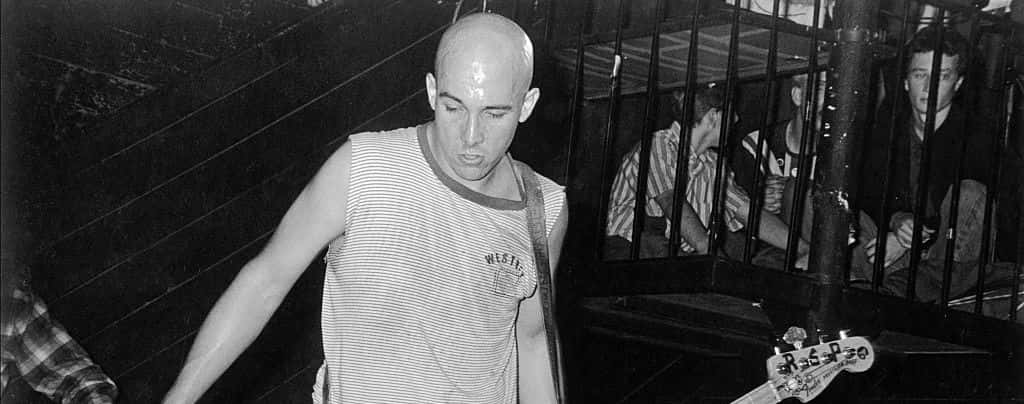 Black Flag, bald man, striped tank top, SD Desktop Wallpaper