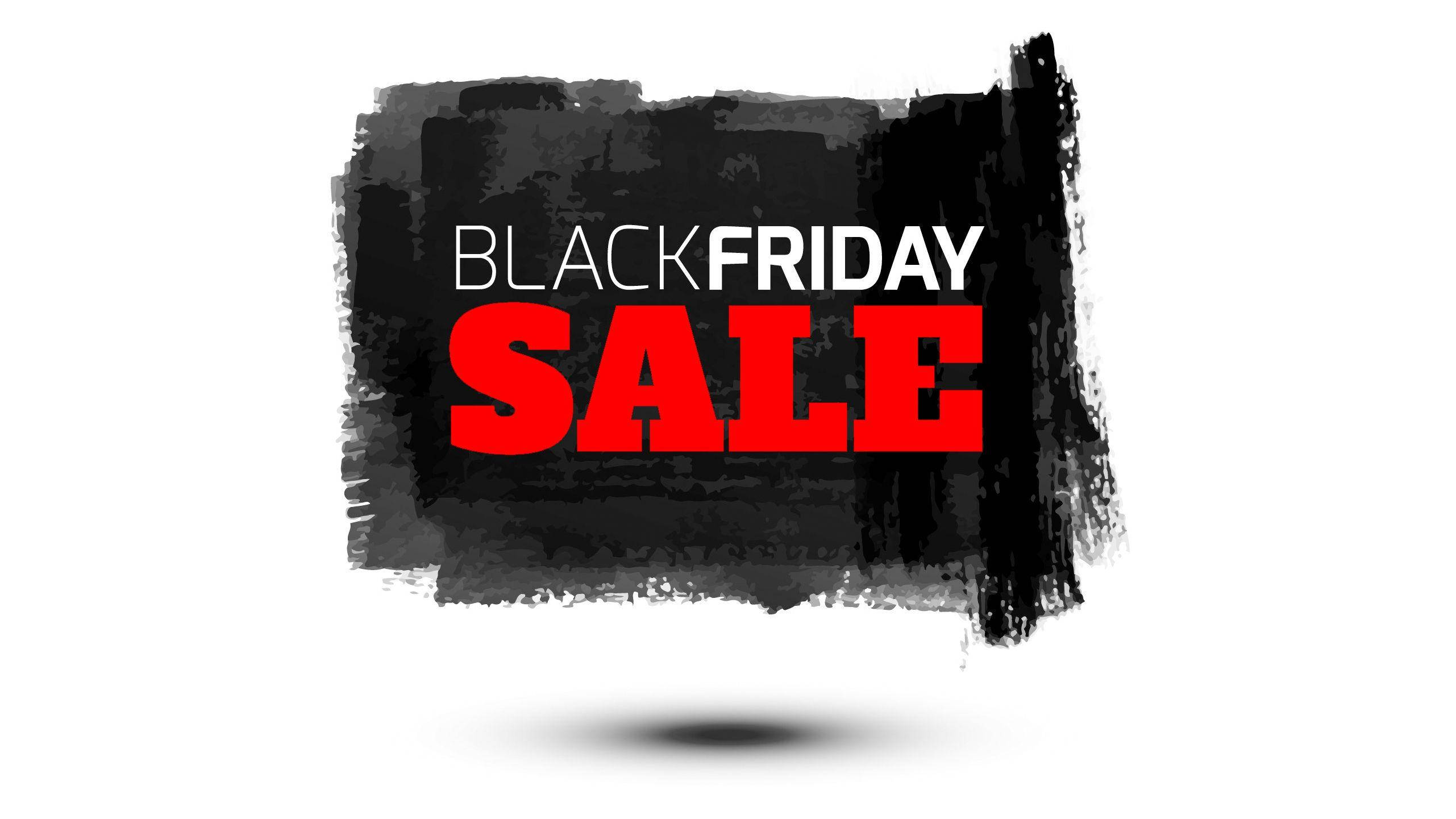 Black Friday Sale, black, red, 2K Desktop Wallpaper