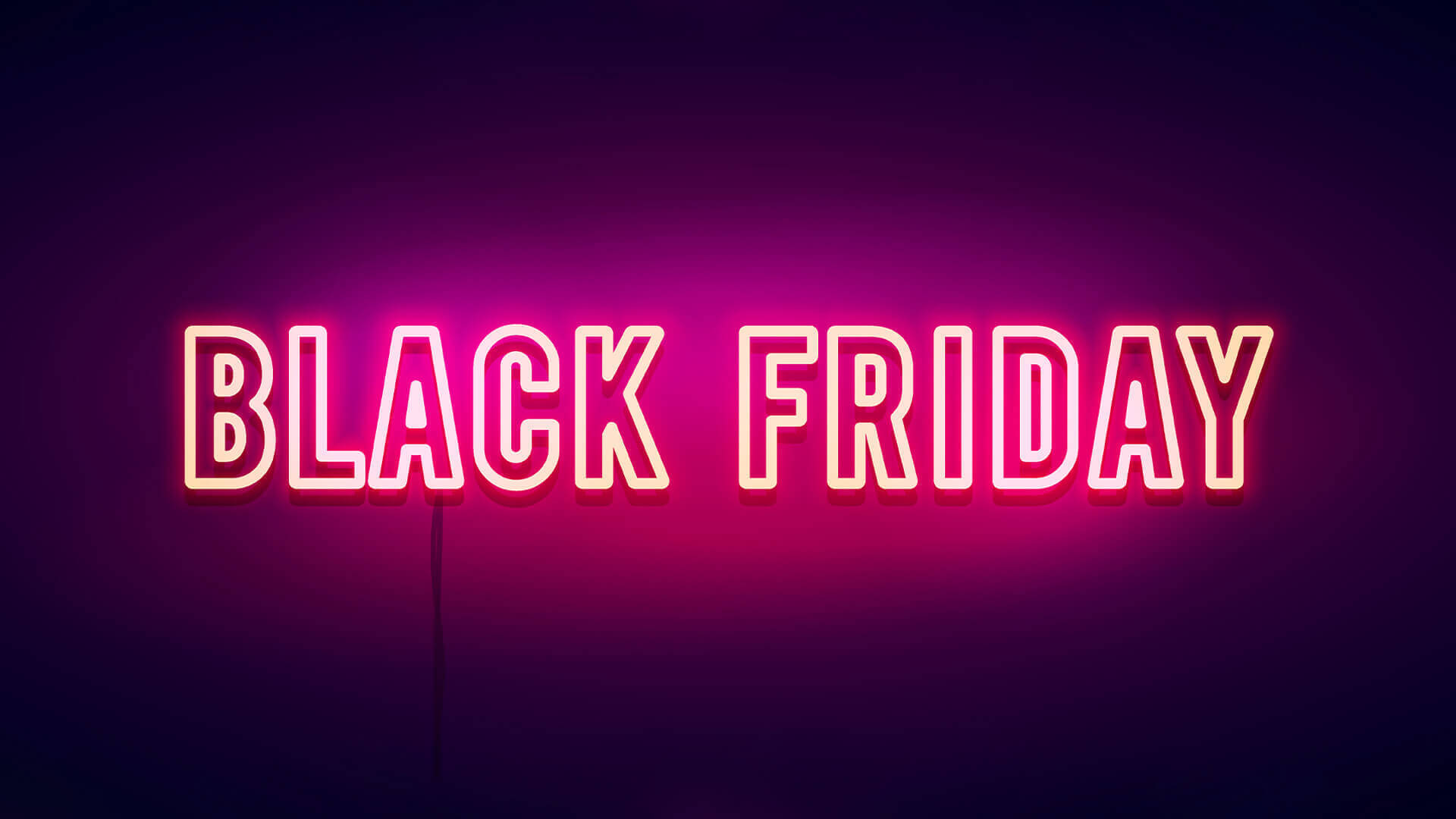 Black Friday, neon pink, vibrant pink neon sign, Full HD Desktop Wallpaper
