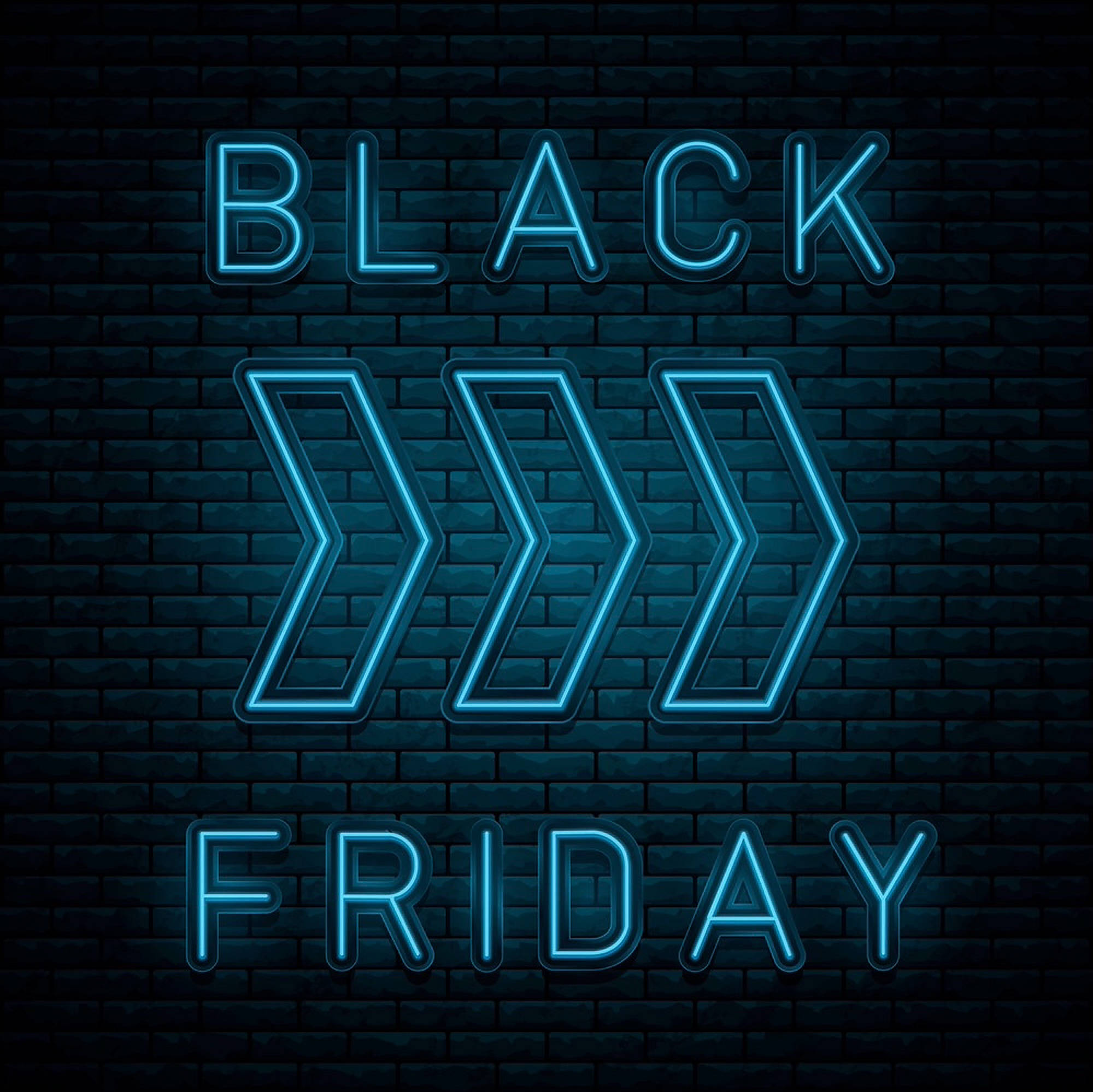 Black Friday, blue neon, neon sign, Full HD Desktop Wallpaper