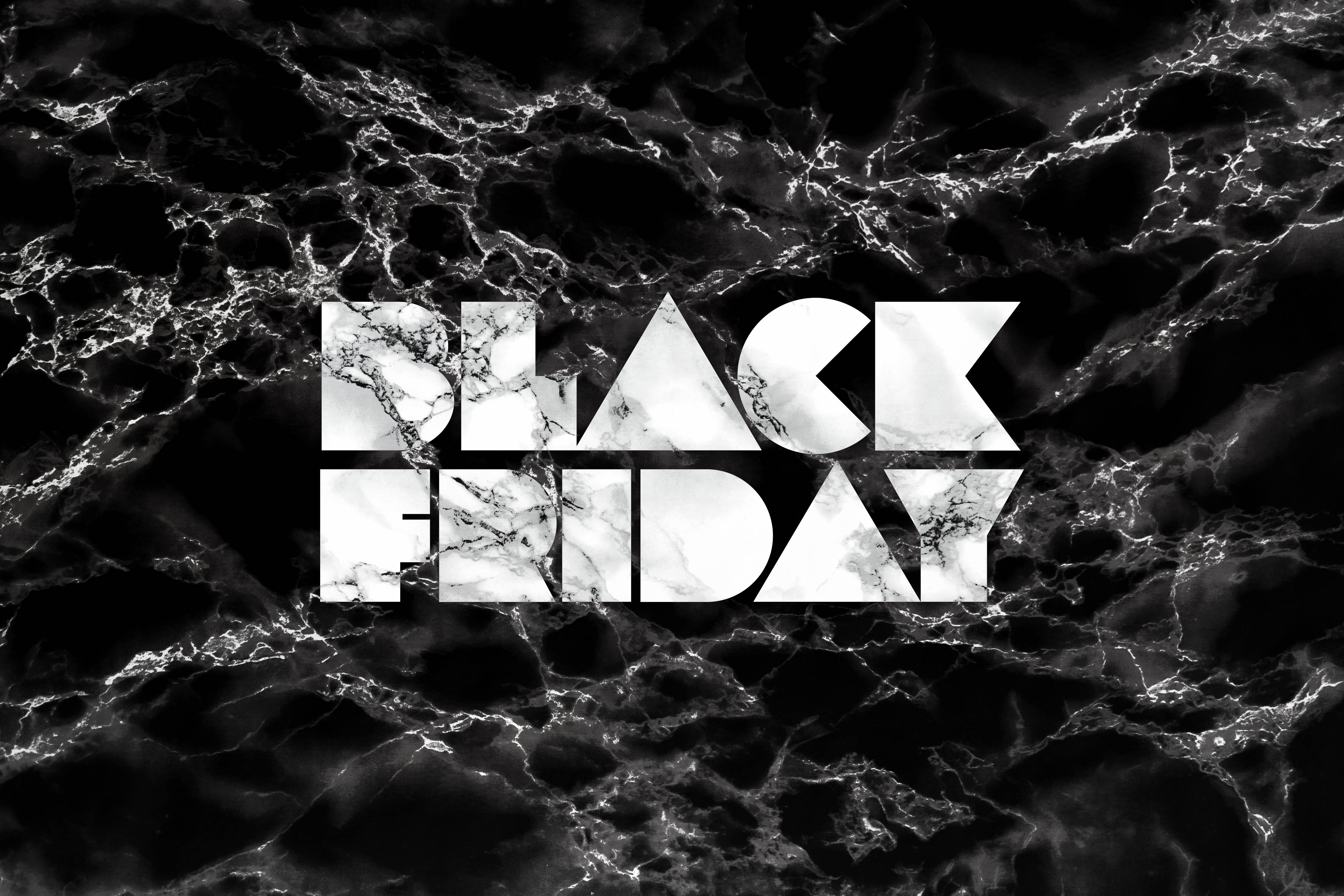 Black Friday, marble texture, black and white, 4K Desktop Wallpaper