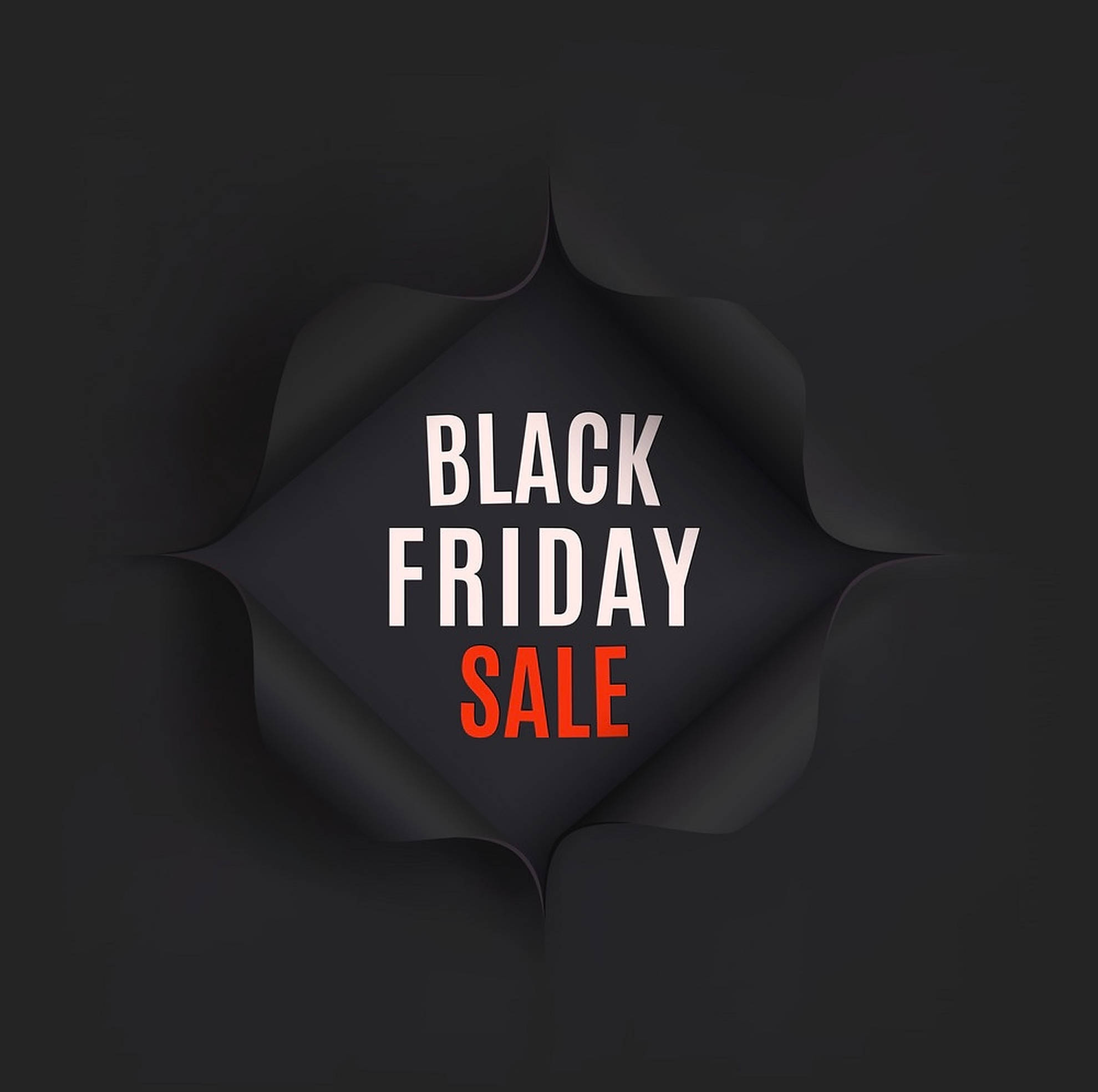 Black Friday, black Friday sale text, dark paper tear, Full HD Desktop Wallpaper