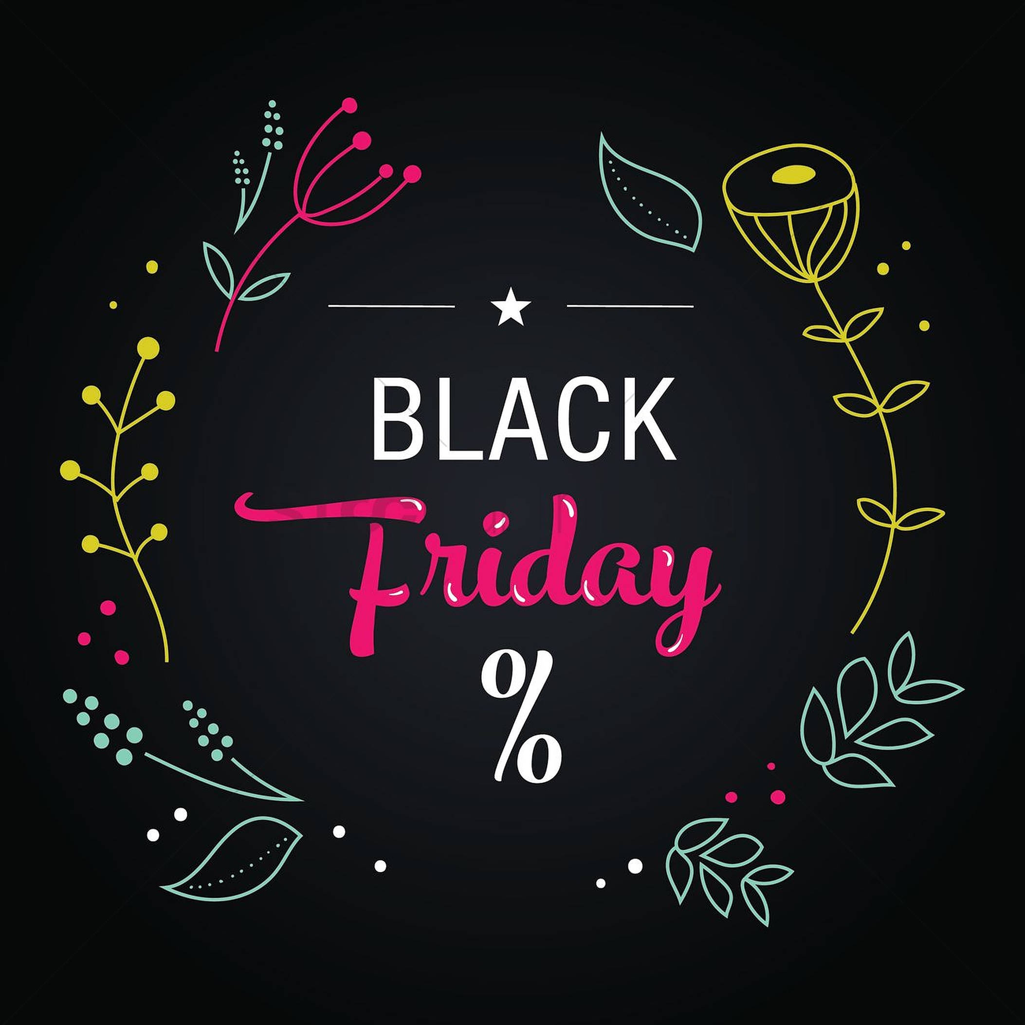 Black Friday, bold pink, white, Full HD Desktop Wallpaper