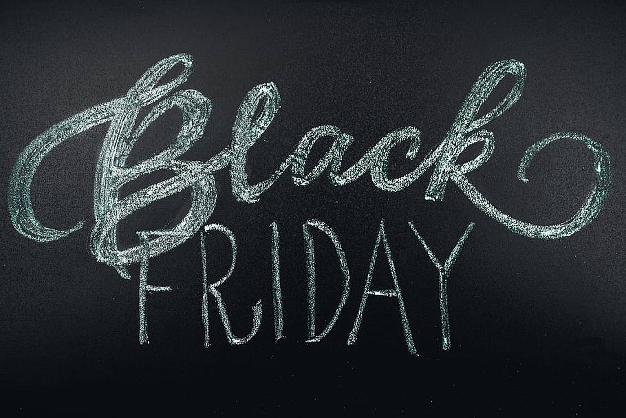 Black Friday, white chalk, dark textured chalkboard, Full HD Desktop Wallpaper