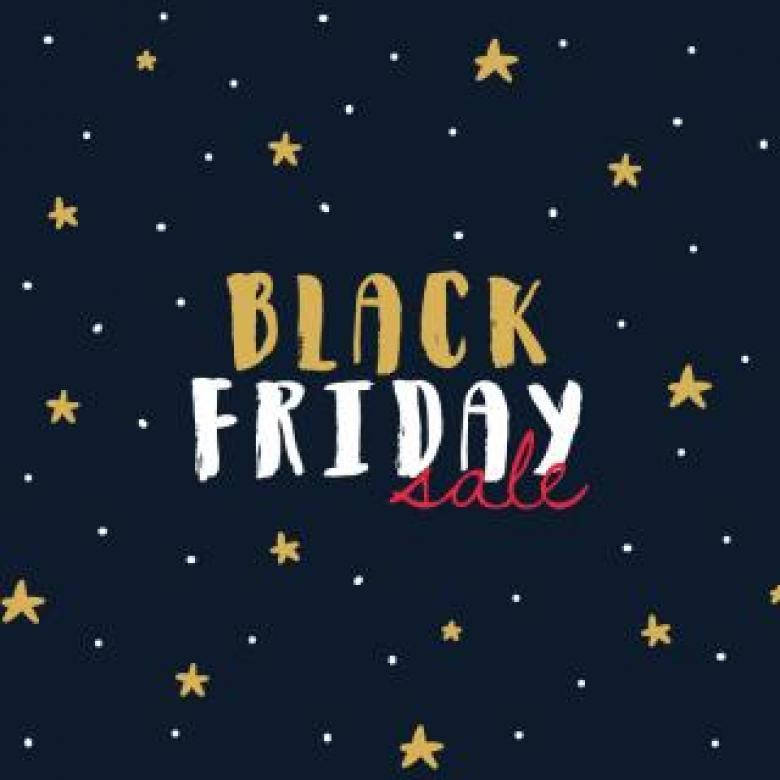 Black Friday, gold, white, SD Desktop Wallpaper