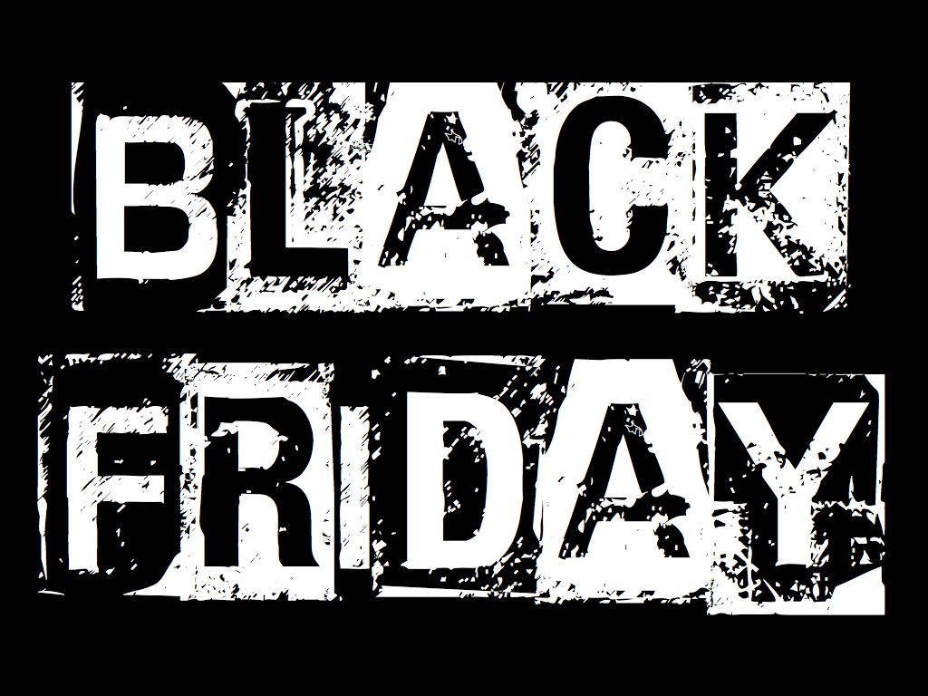 Black Friday, rubber stamp font, bold distressed, SD Desktop Wallpaper