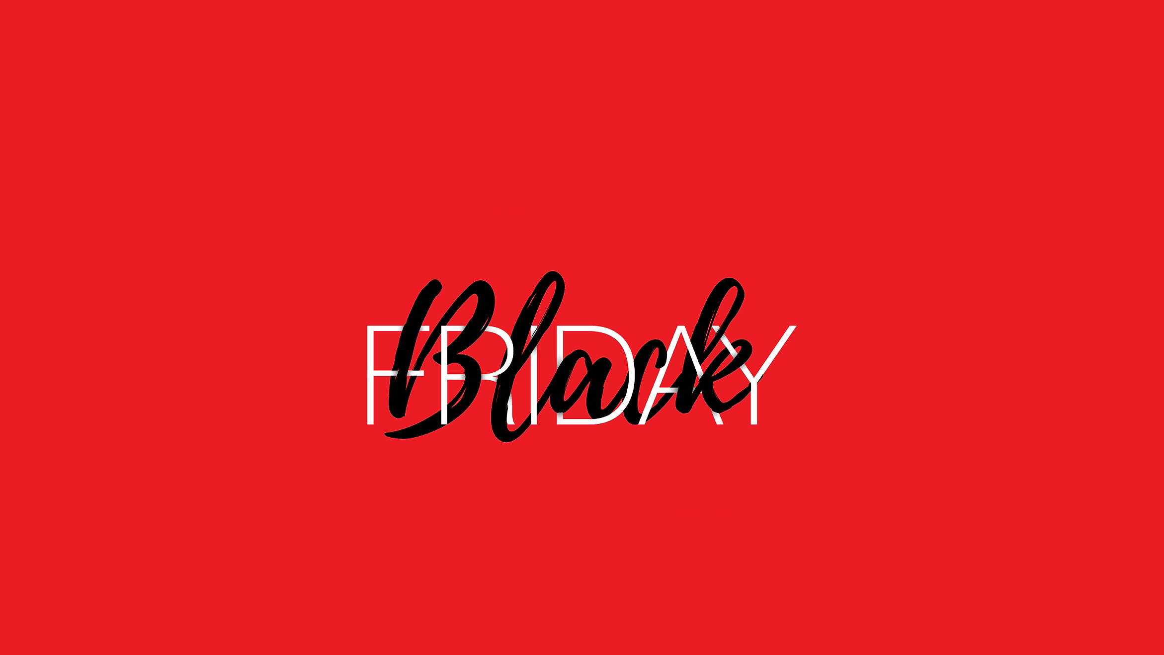 Black Friday, red background, black and white text, Full HD Desktop Wallpaper