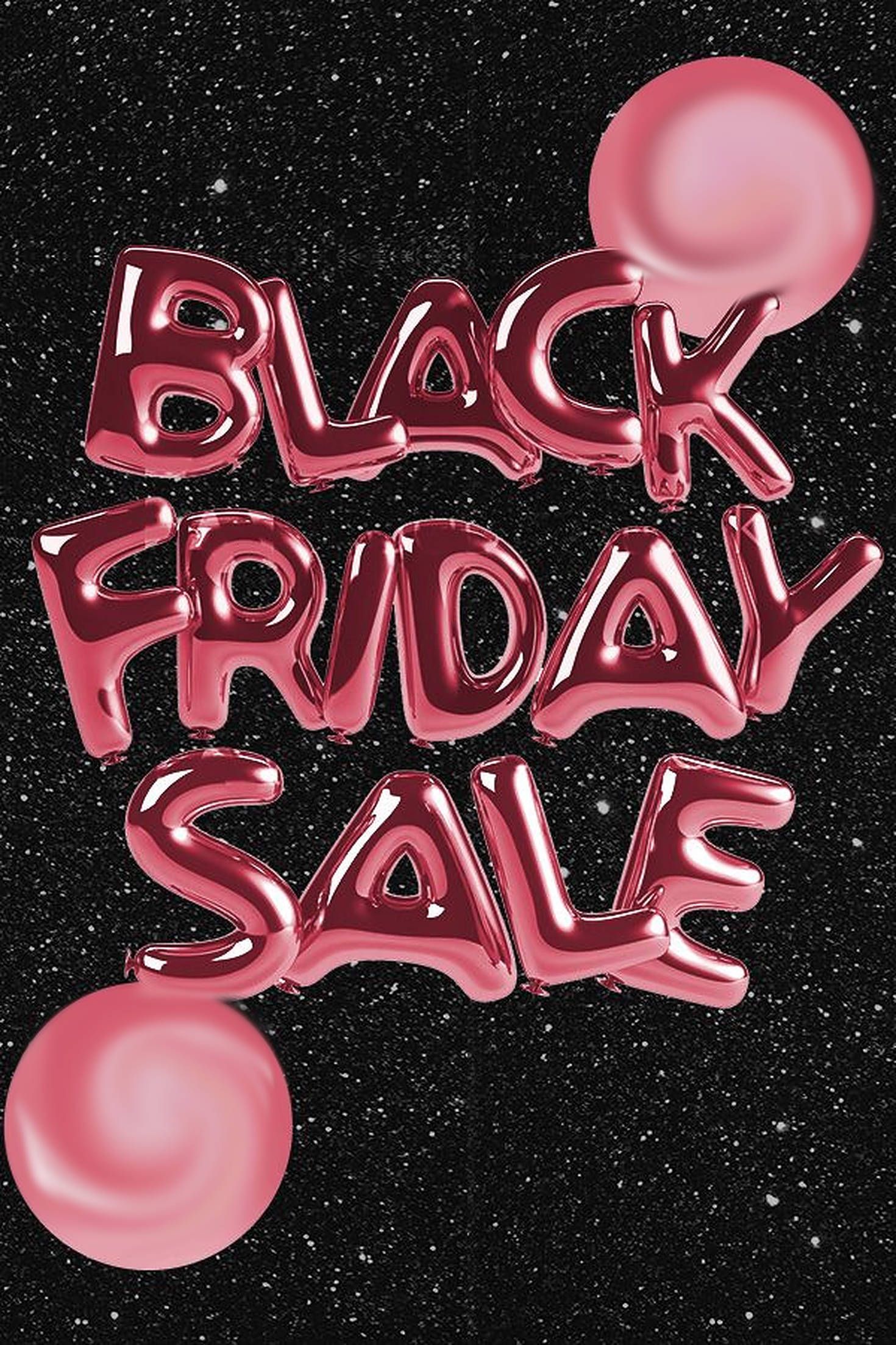 Black Friday, pink balloon, BLACK FRIDAY SALE, Full HD Phone Wallpaper