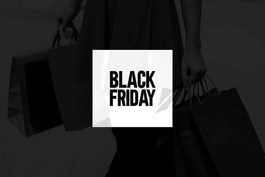 Black Friday, black and white, shopping bags, SD Desktop Wallpaper