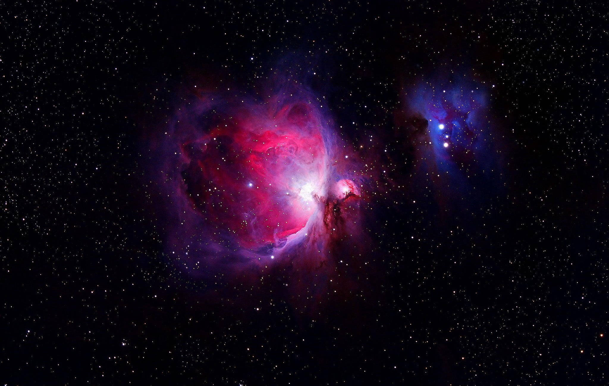 Black Galaxy, blue, red, Full HD Desktop Wallpaper