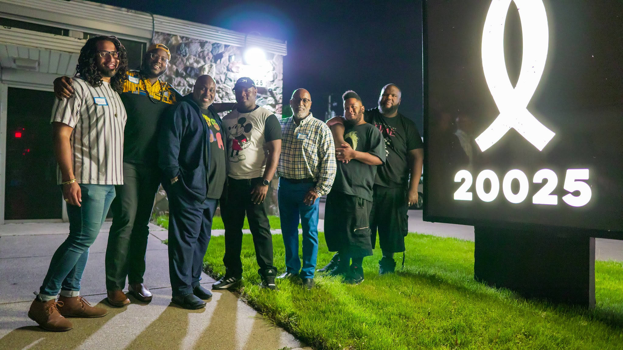 Black Gay Man, community, glowing memorial sign, Full HD Desktop Wallpaper