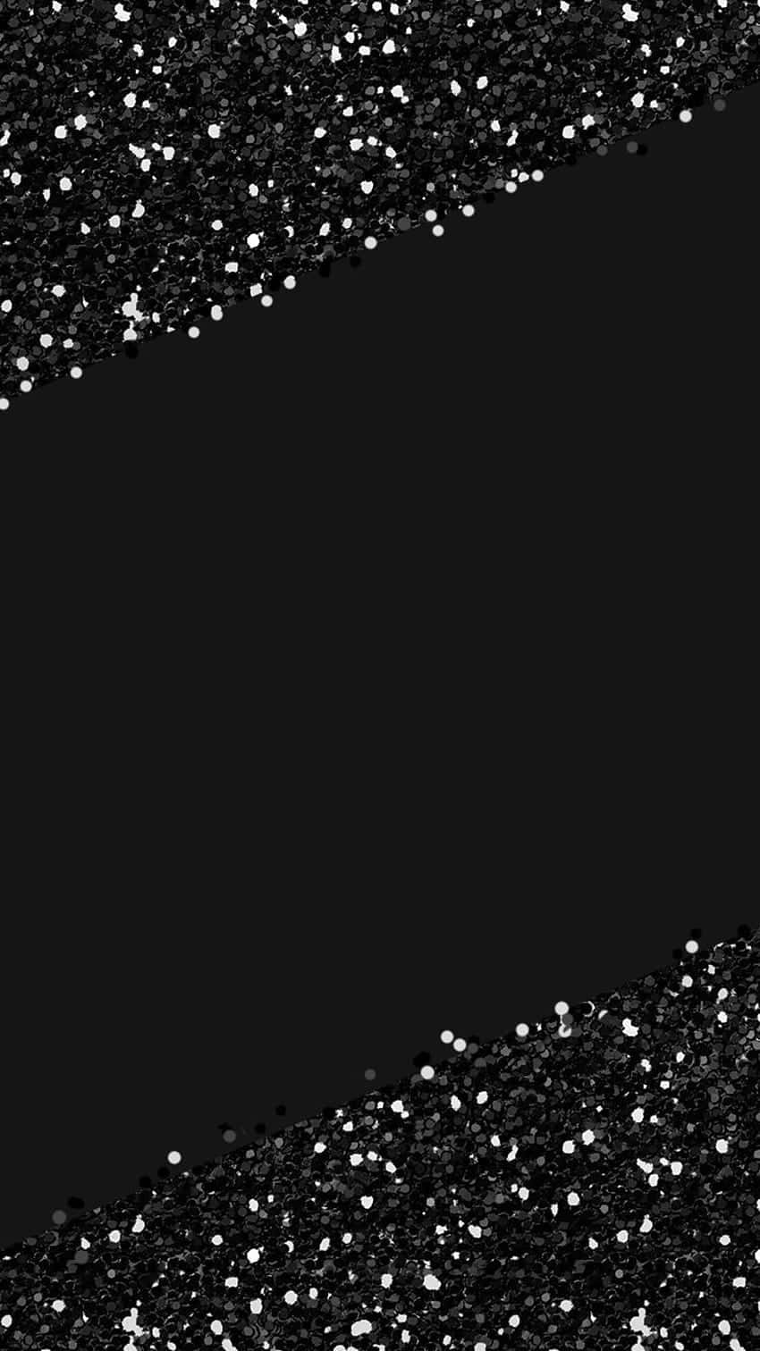 Black Girly Glitteri Phone, black background, sparkling silver glitter, HD Phone Wallpaper