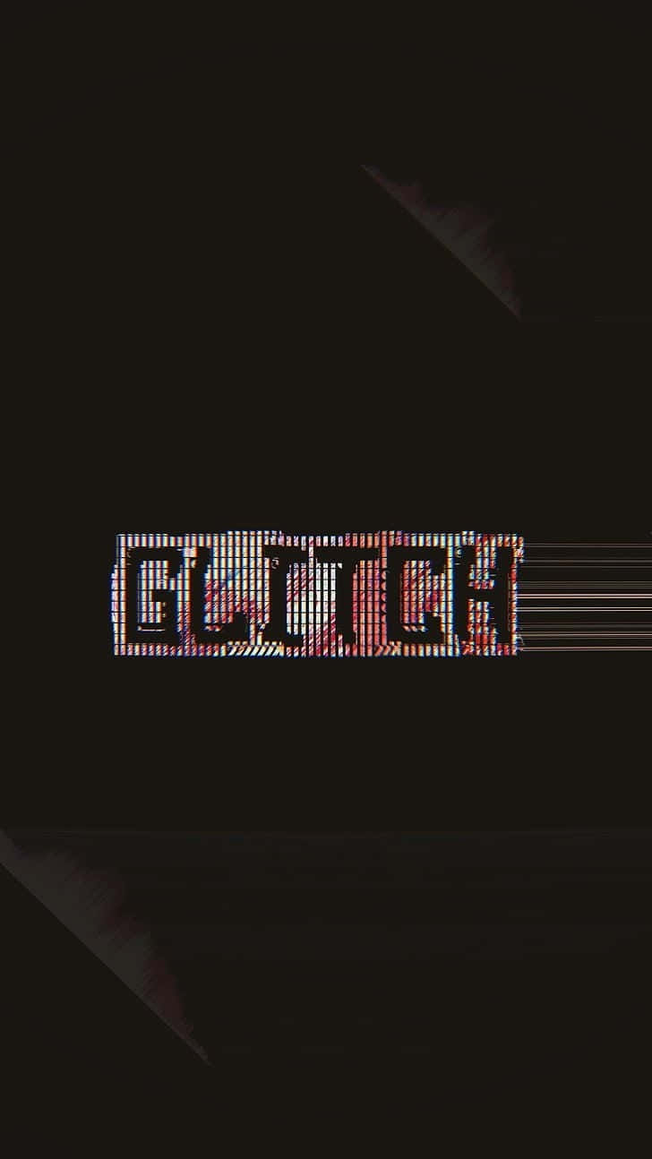 Black Glitch, GLITCH, pixelated red and white, HD Phone Wallpaper