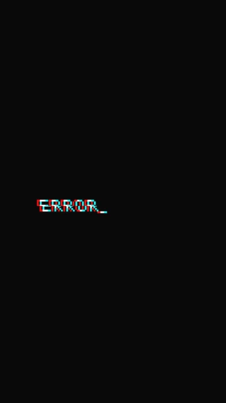 Black Glitch, glitching pixelated error message, void of pure blackness, HD Phone Wallpaper