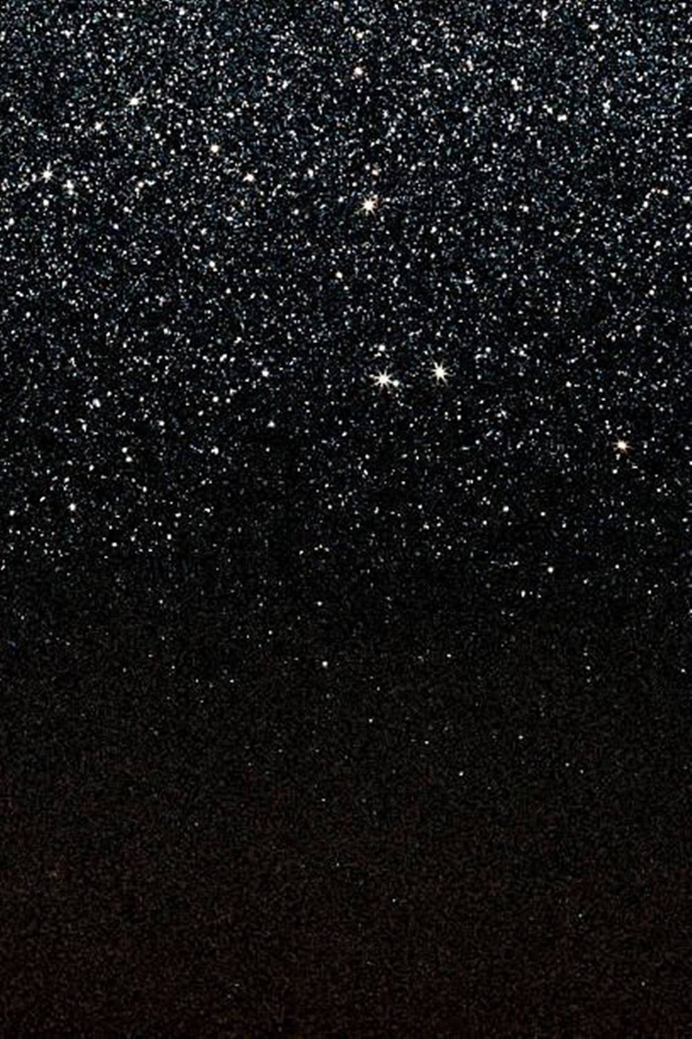 Black Glitter, night sky, twinkling white stars, HD Phone Wallpaper