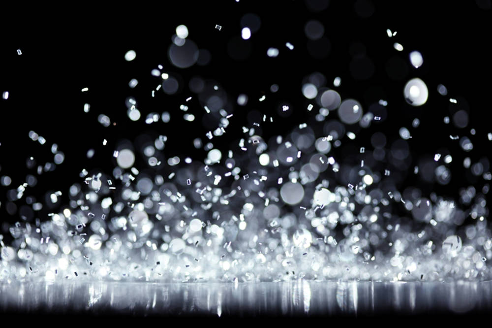 Black Glitter, bokeh, silver particles, SD Desktop Wallpaper