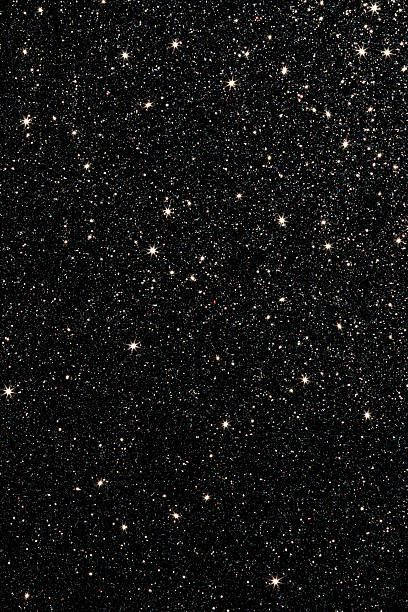 Black Glitter, ray stars, twinkling white stars, SD Phone Wallpaper