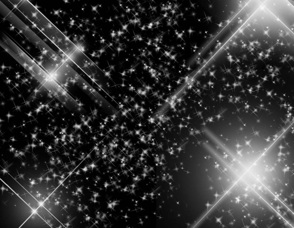 Black Glitter, light beams, starburst lights, SD Desktop Wallpaper