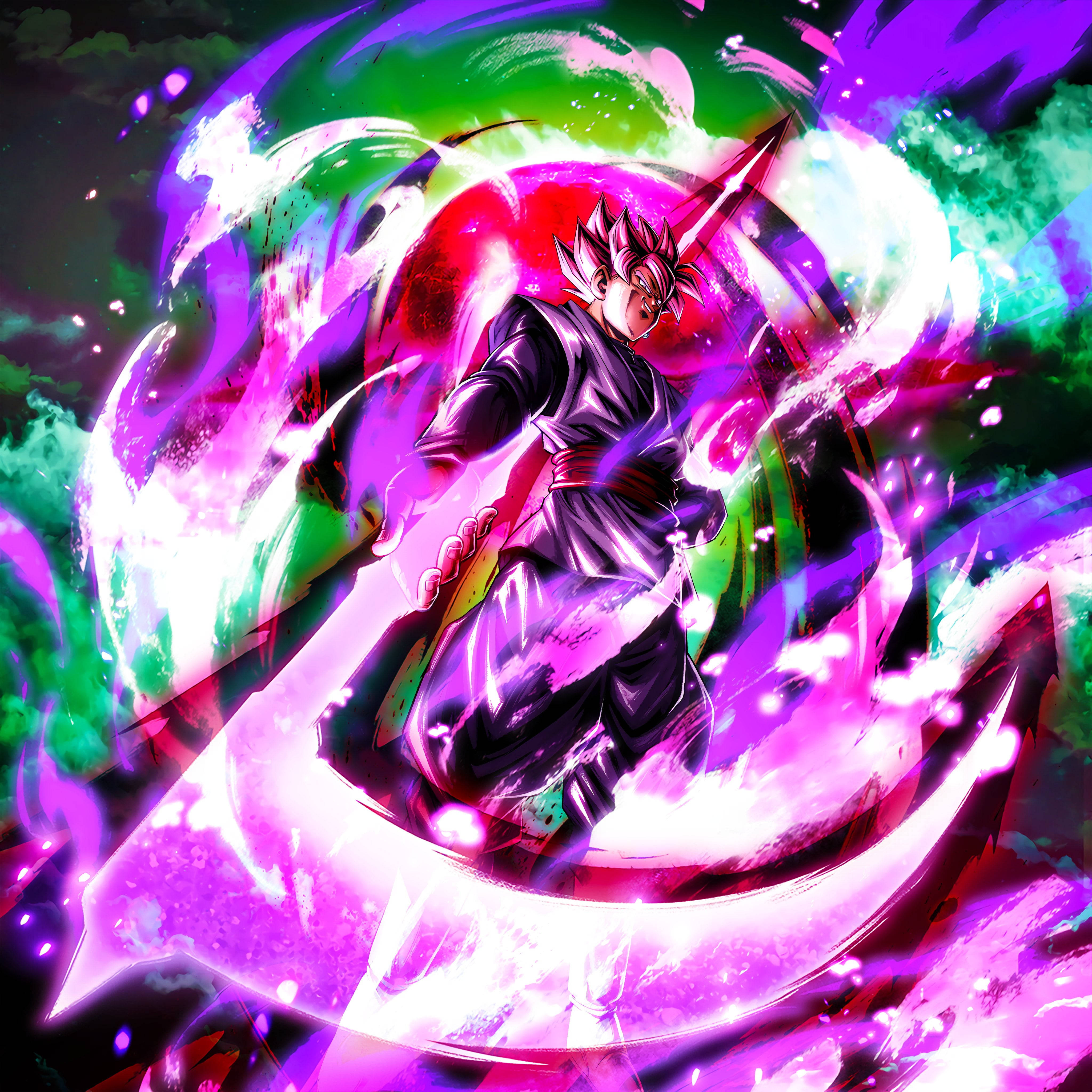 Black Goku Rose, 4K, swinging his scythe, 4K Desktop Wallpaper