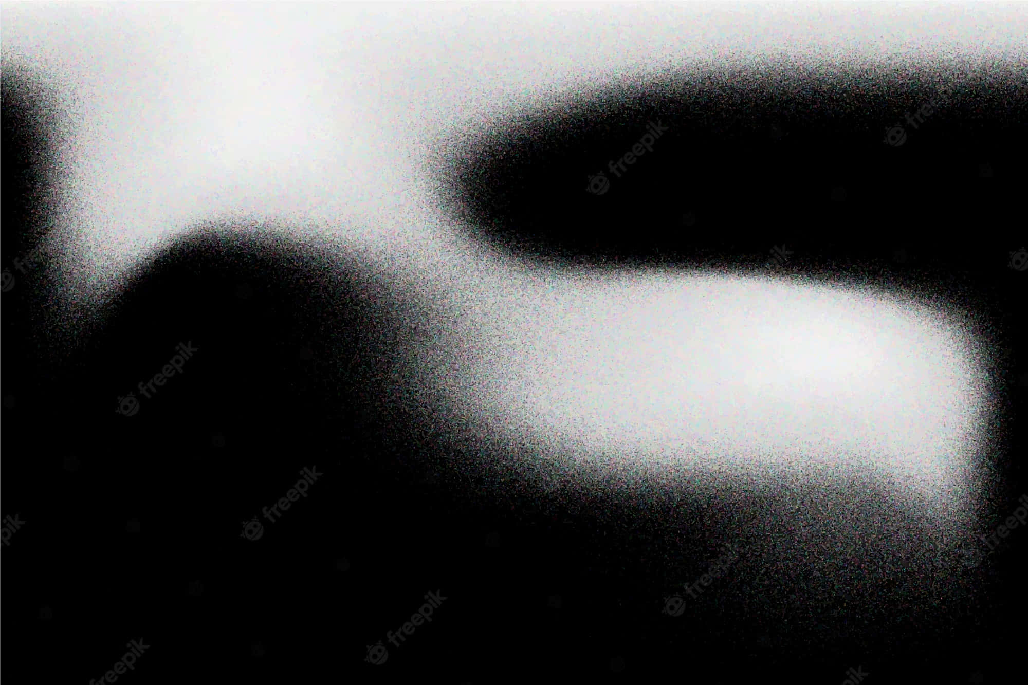 black gradient, abstract black and white blurred shapes, soft gradients, Full HD Desktop Wallpaper