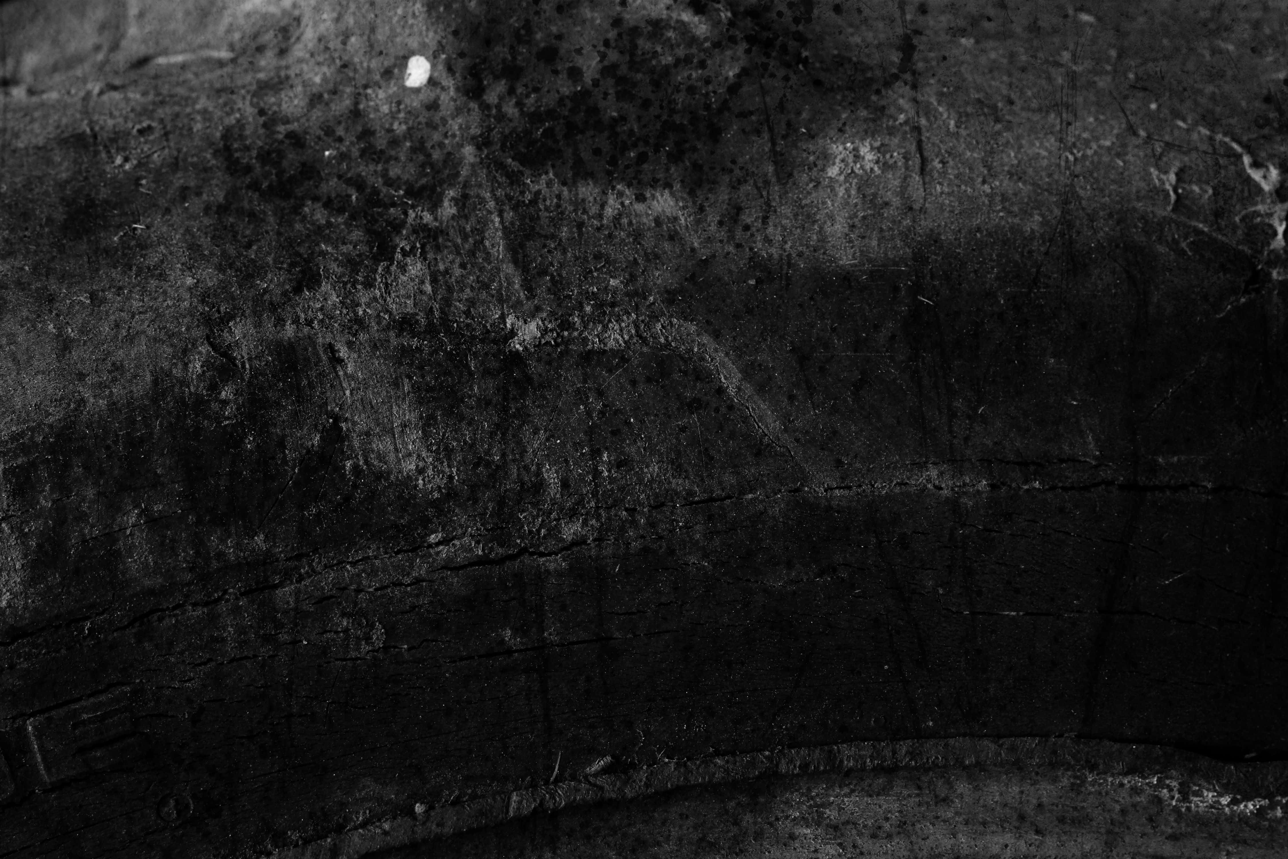 black grunge texture, black and white, weathered concrete, 4K Desktop Wallpaper