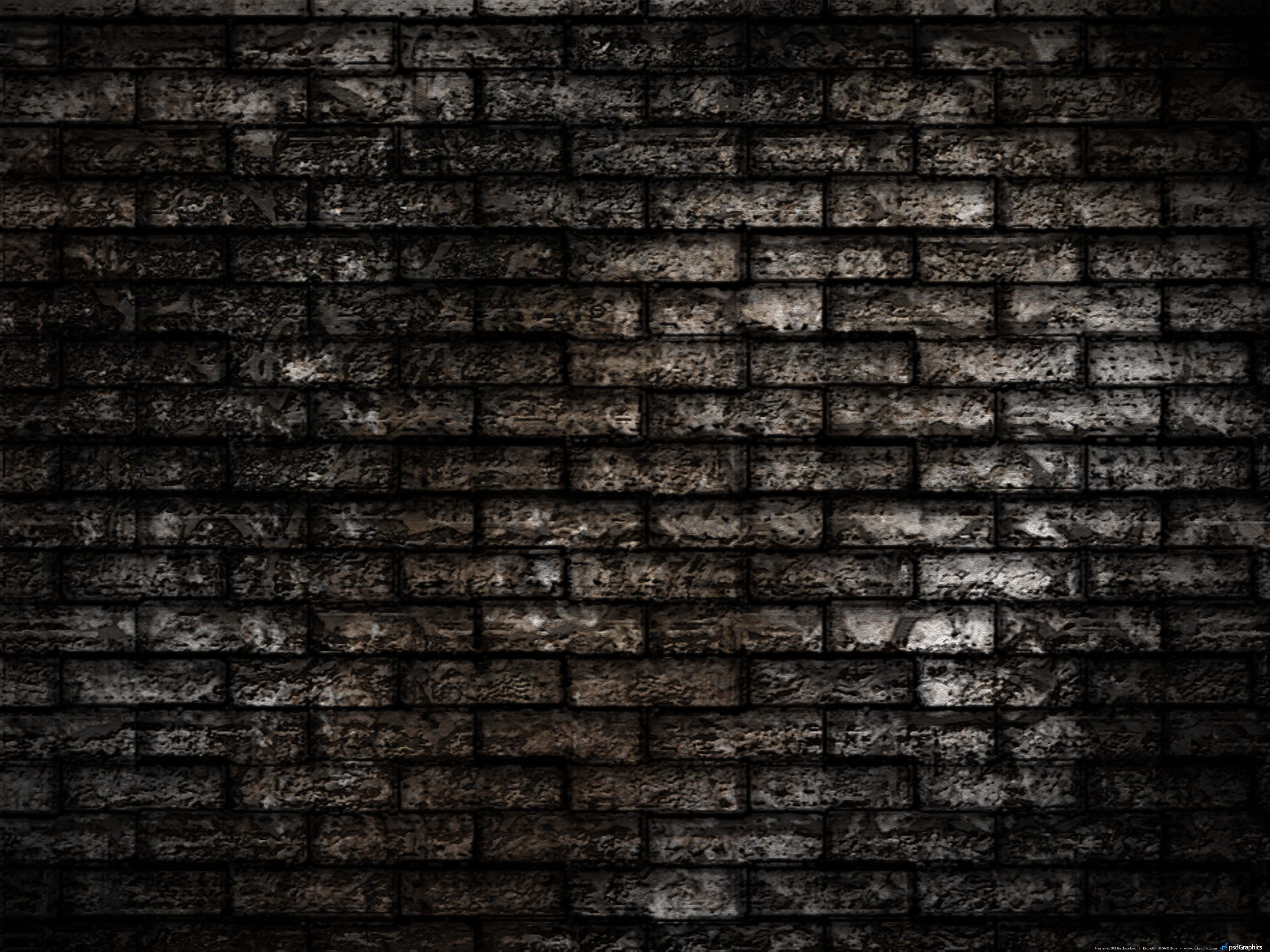 black grunge texture, distressed black grunge texture, weathered brick wall, 4K Desktop Wallpaper