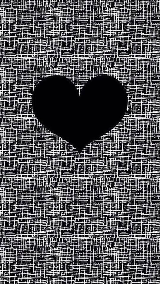 Black Day Abstract Heart, black heart silhouette, white textured background, SD Phone Wallpaper