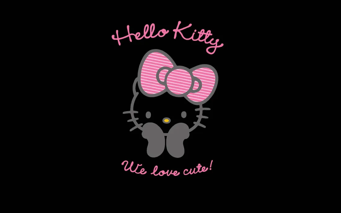 Black Hello Kitty Wallpapers