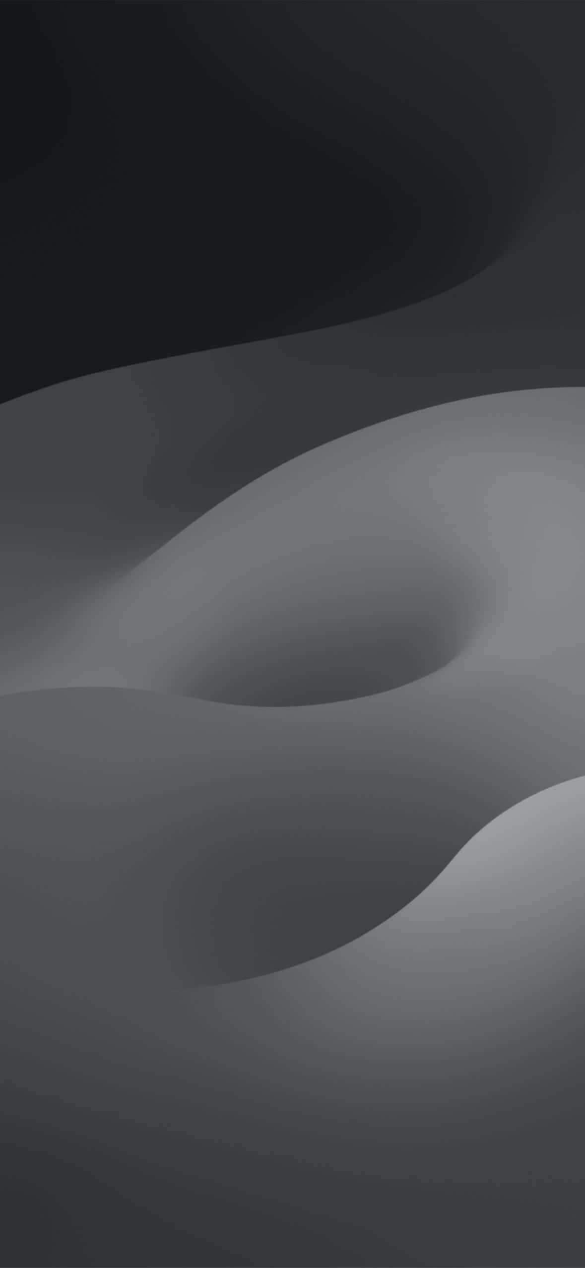 abstract black gradient waves, charcoal gray, soft silver, Full HD Phone Wallpaper