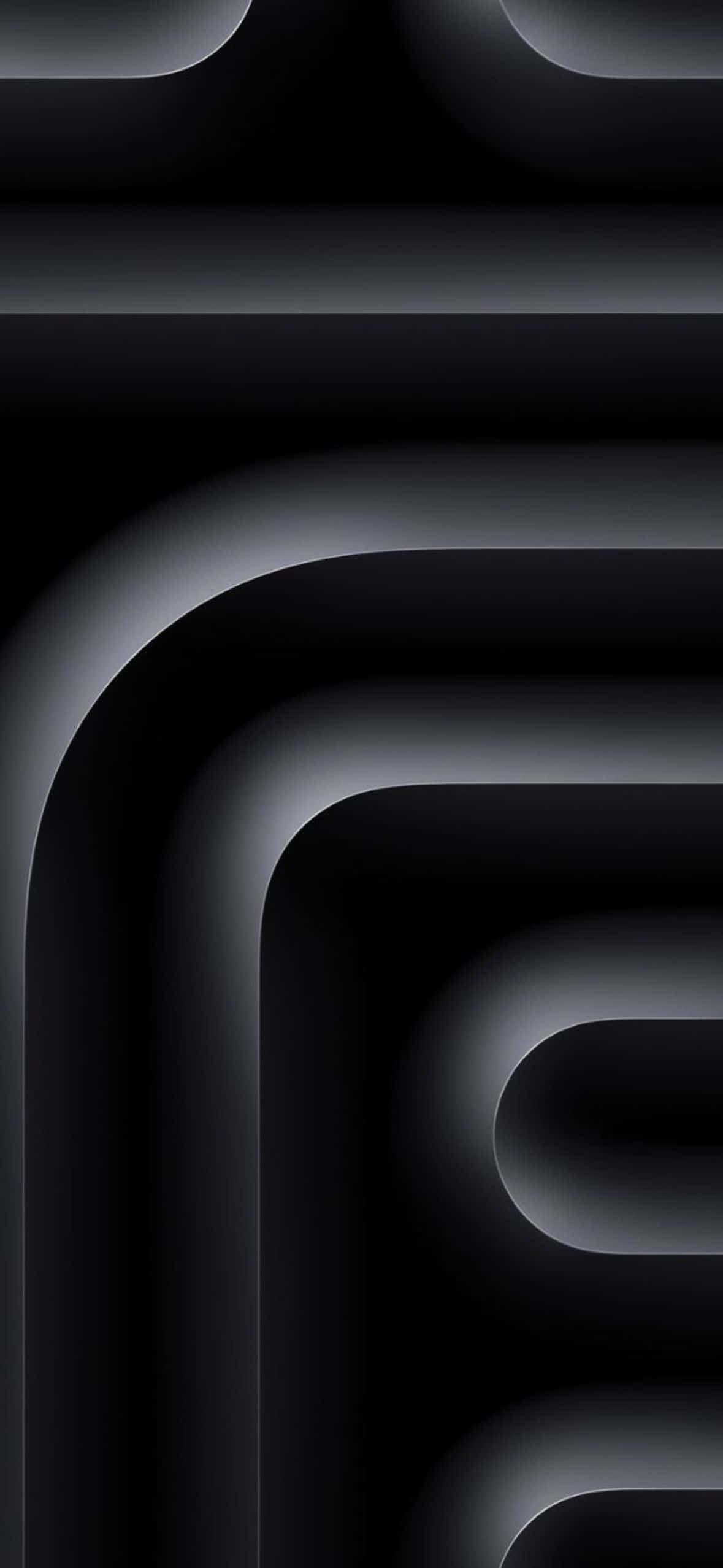 abstract black curves, i O S Style, black and gray curved geometric shapes, Full HD Phone Wallpaper