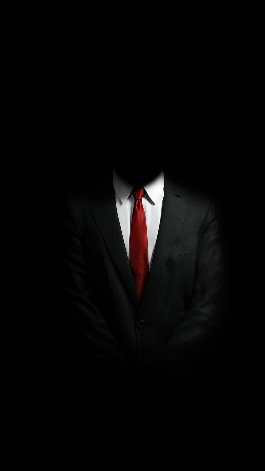 Black iPhone 6 Plus, black suit, red tie, Full HD Phone Wallpaper