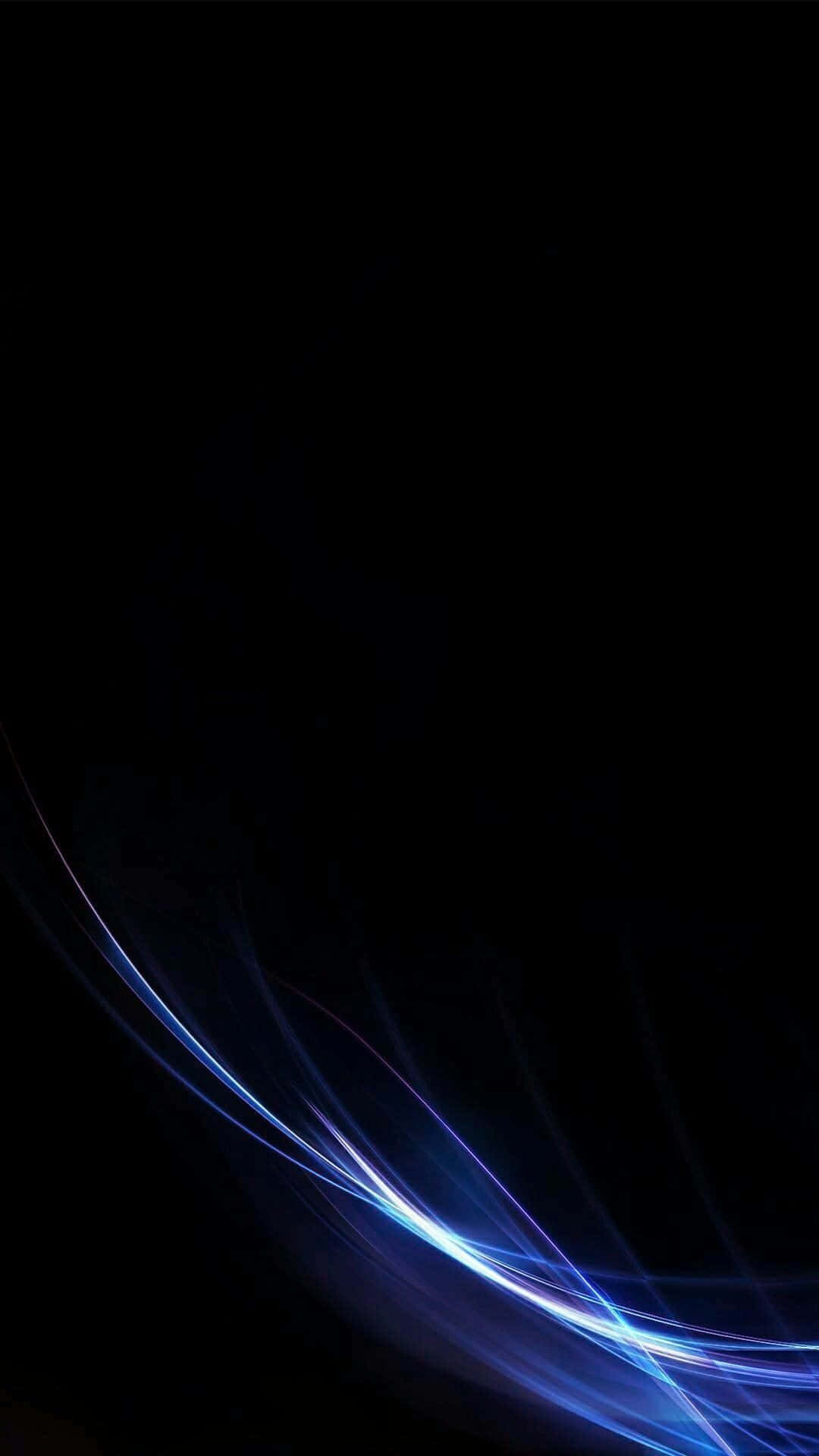 Black iPhone Xr, vibrant blue light streaks, deep black background, Full HD Phone Wallpaper