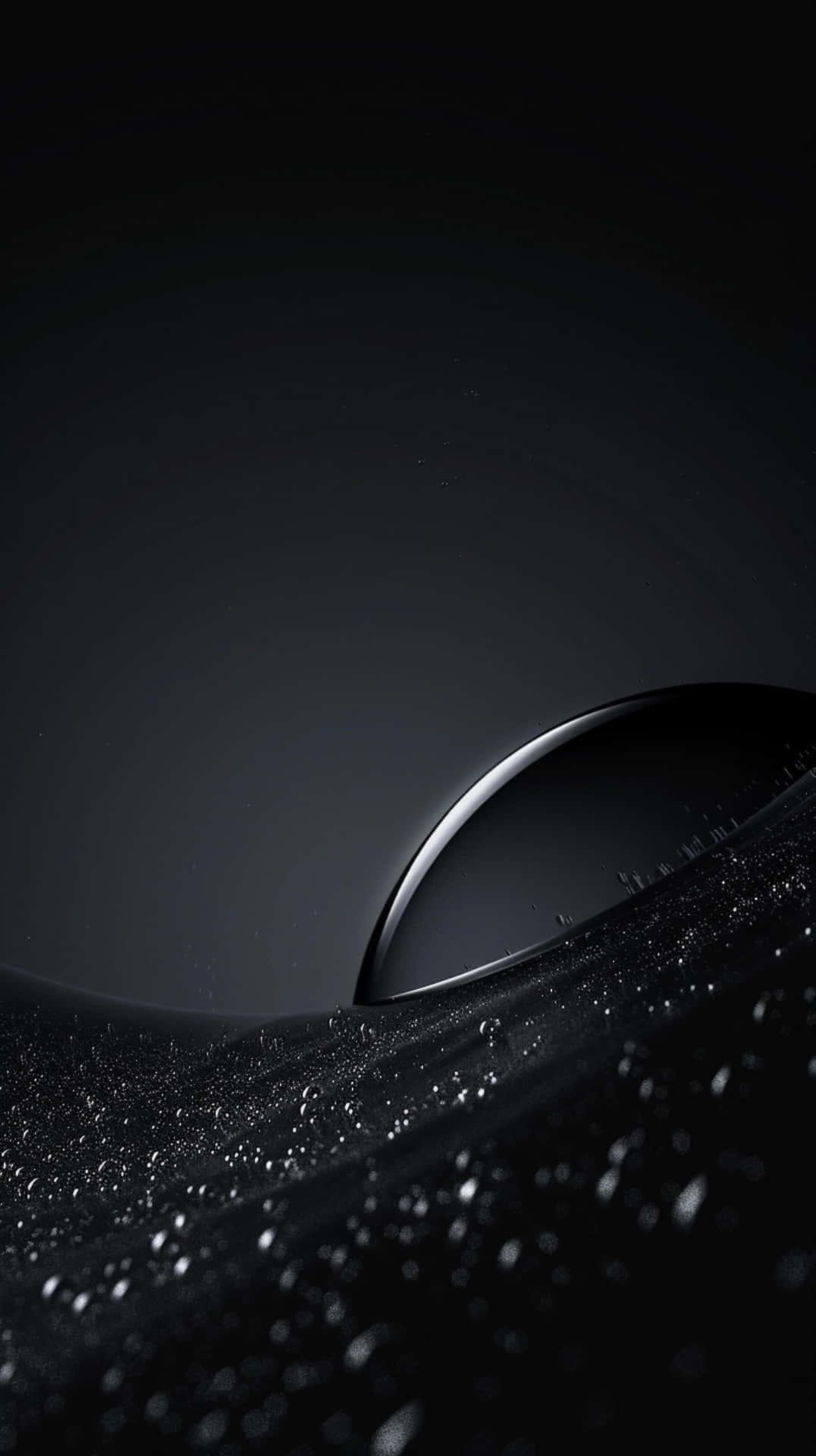 Black iPhone Xr, curved surface, textured dark surface, Full HD Phone Wallpaper