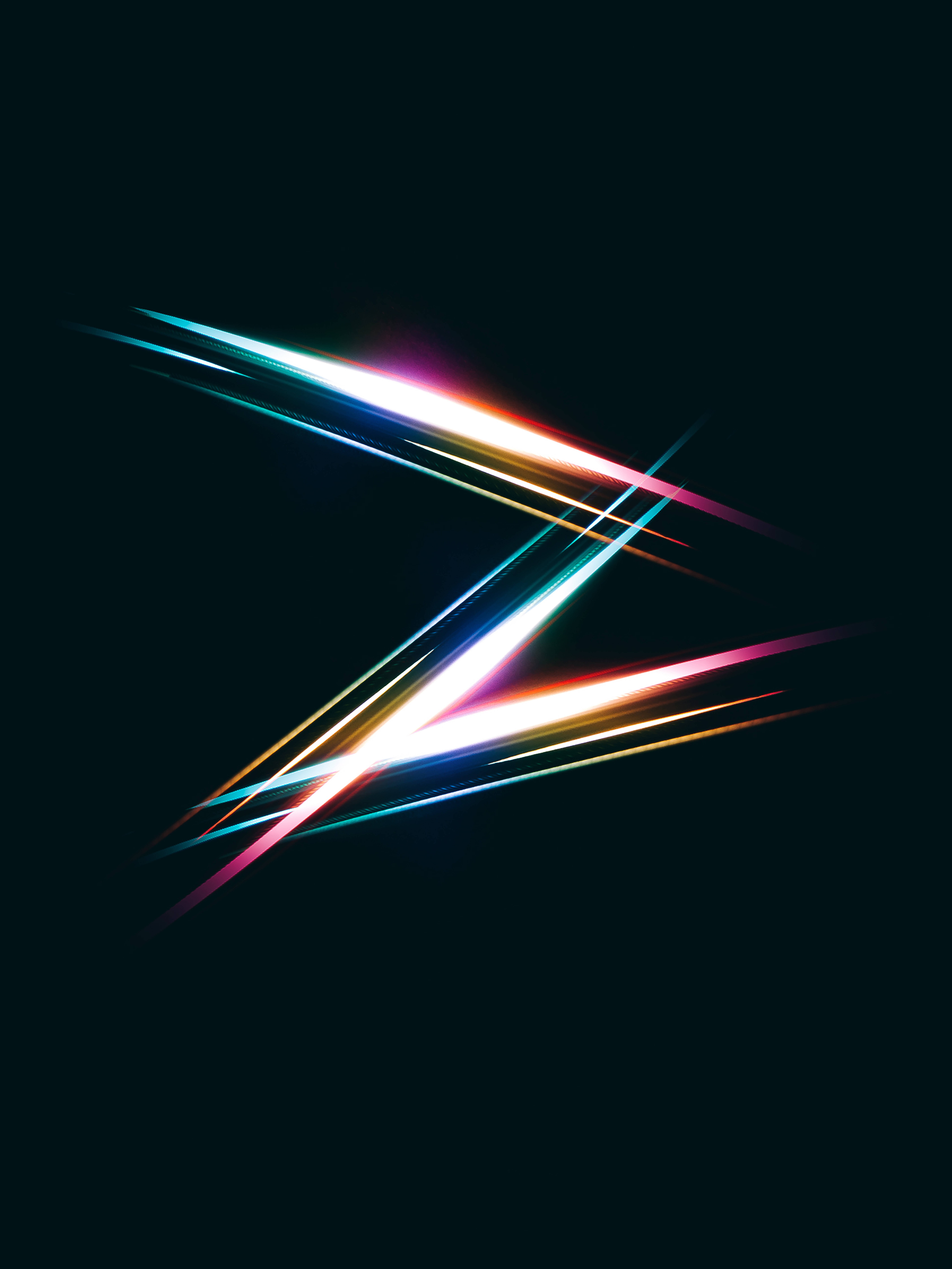 Black iPhone, neon lights, deep black void, 8K Phone Wallpaper