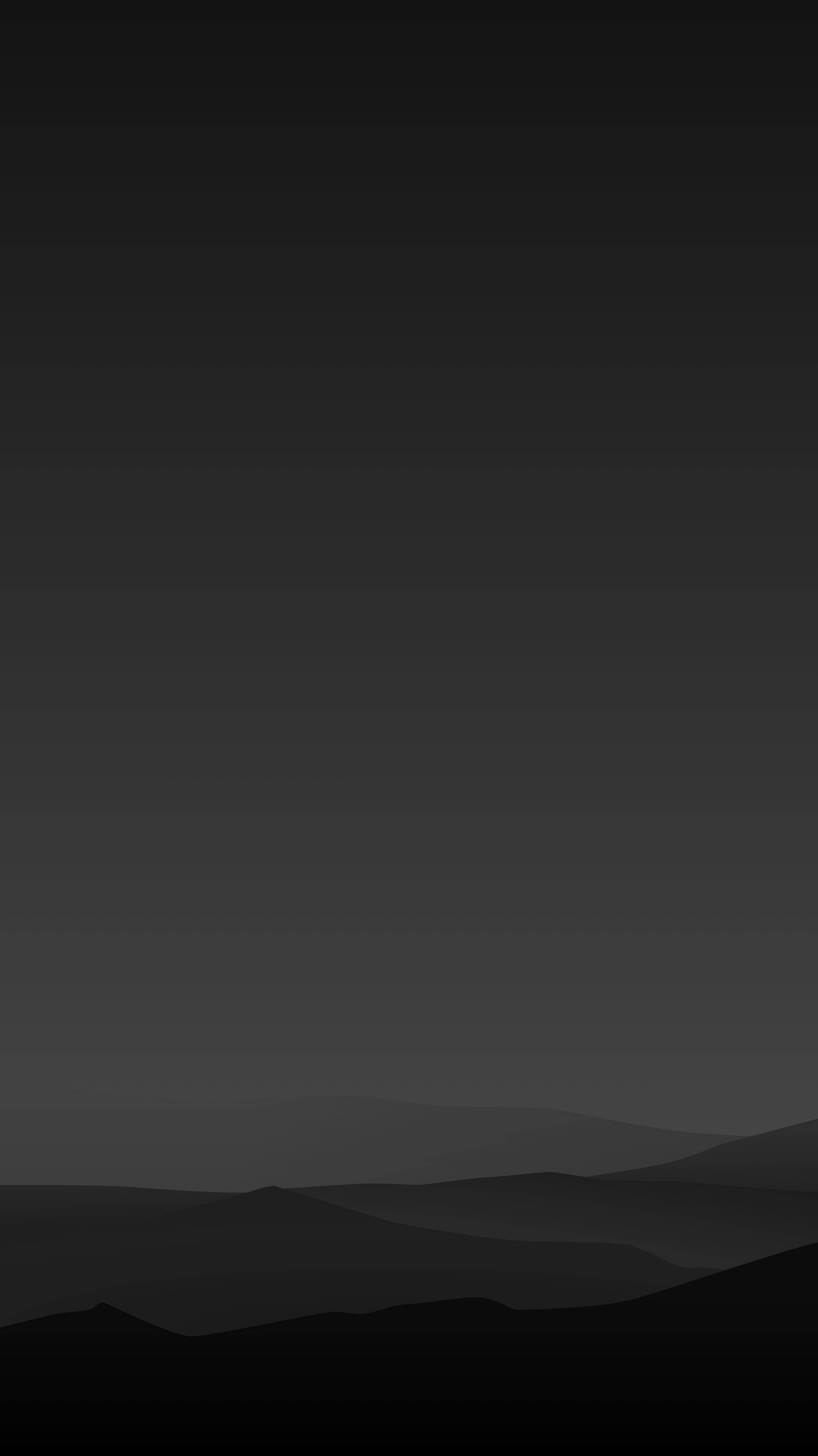 Black iPhone, minimalist landscape, grayscale mountain silhouette, 4K Phone Wallpaper