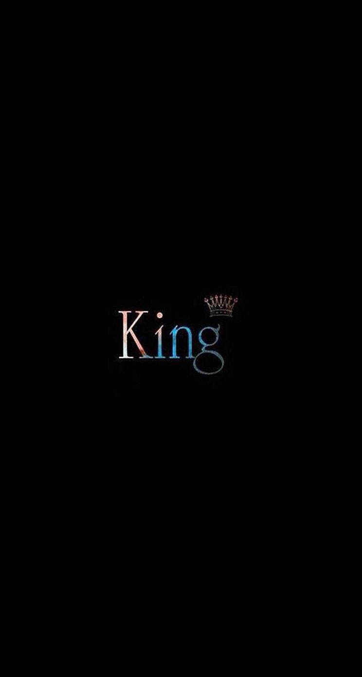Black King, crown, glows softly, HD Phone Wallpaper