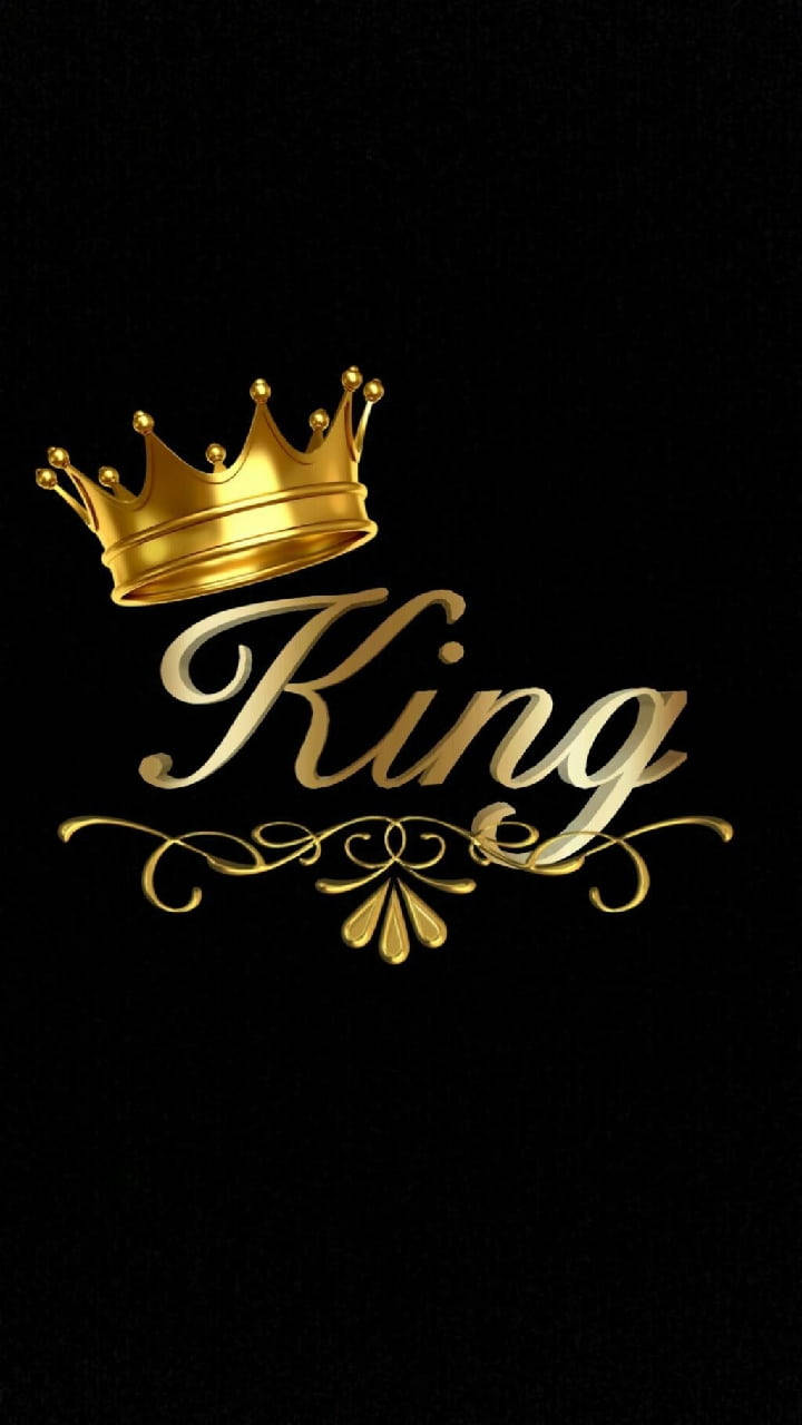 gold crown, King, elegant script, HD Phone Wallpaper