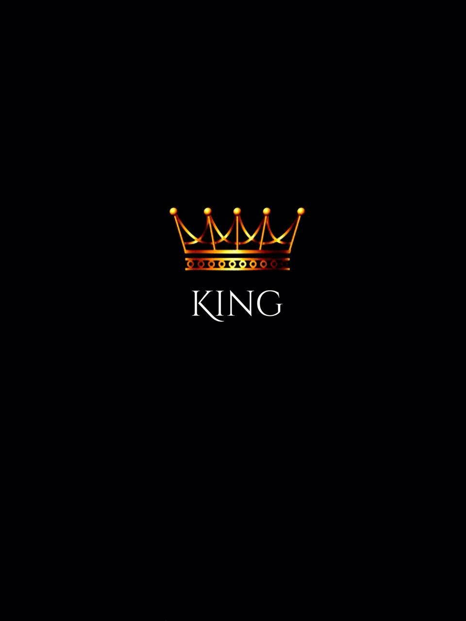 Black King, golden crown, king, HD Phone Wallpaper