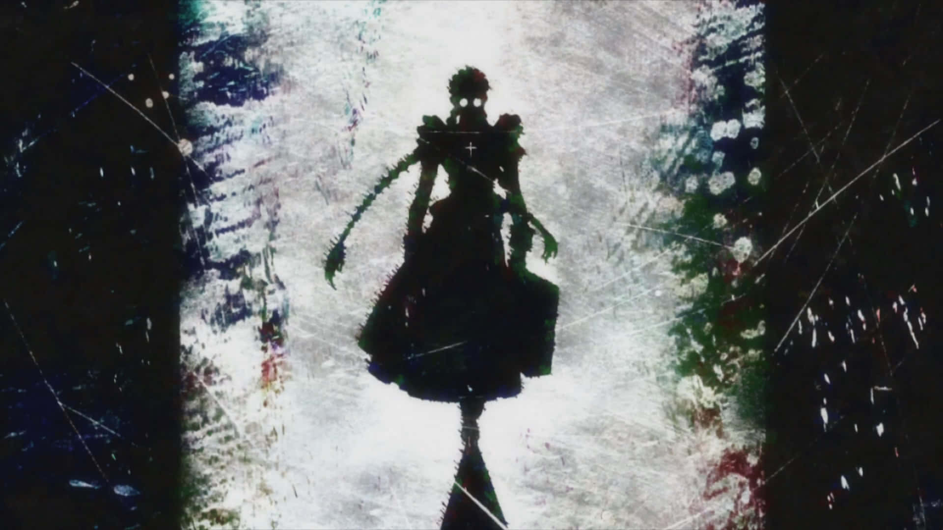 Roberta, Black Lagoon, silhouette, Full HD Desktop Wallpaper