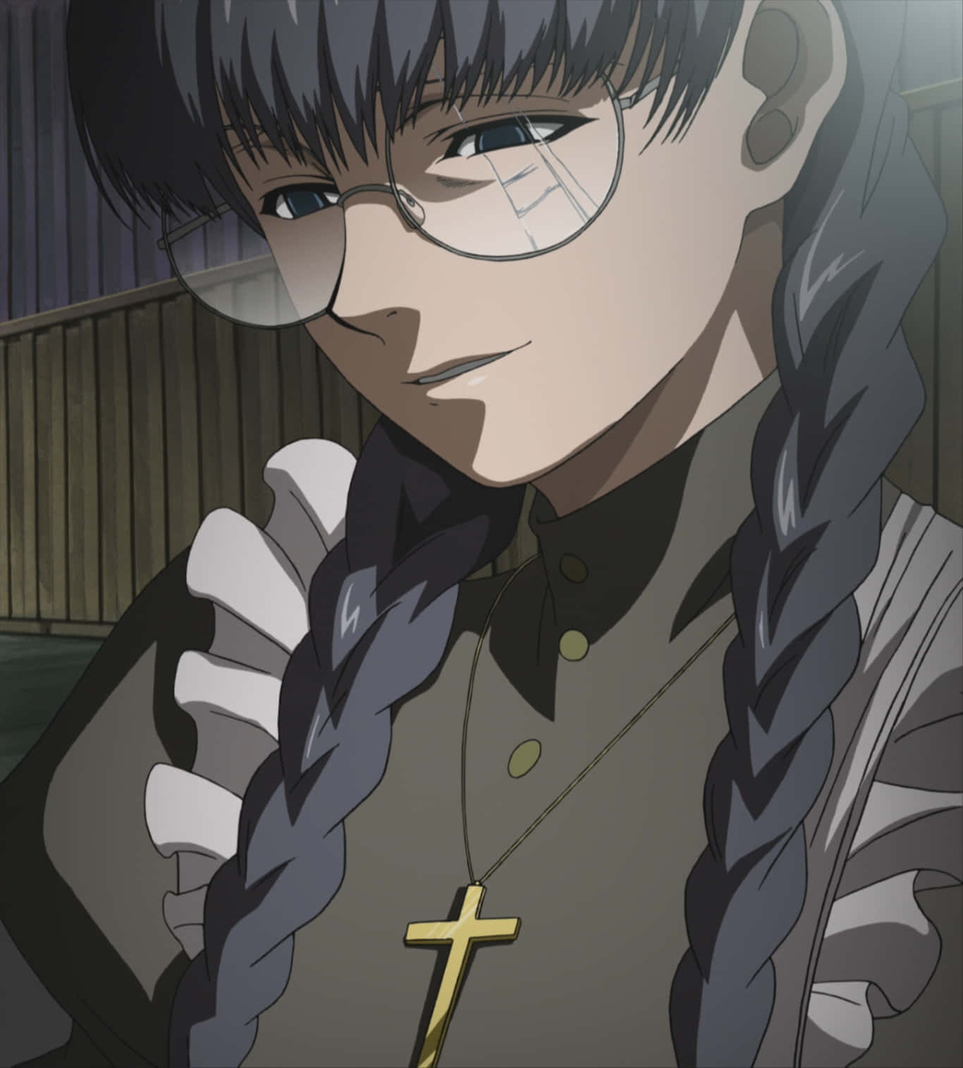 Roberta, Black Lagoon, cross necklace, HD Phone Wallpaper