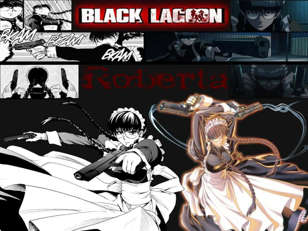 Black Lagoon, Roberta, manga style, SD Desktop Wallpaper