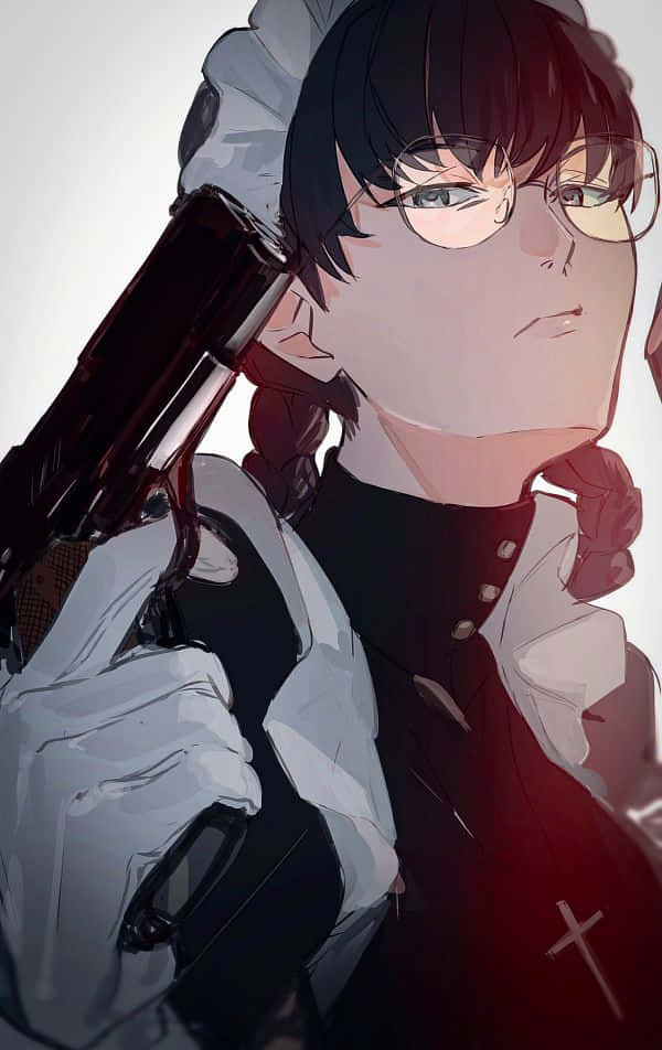 Roberta, Black Lagoon, anime artwork, SD Phone Wallpaper