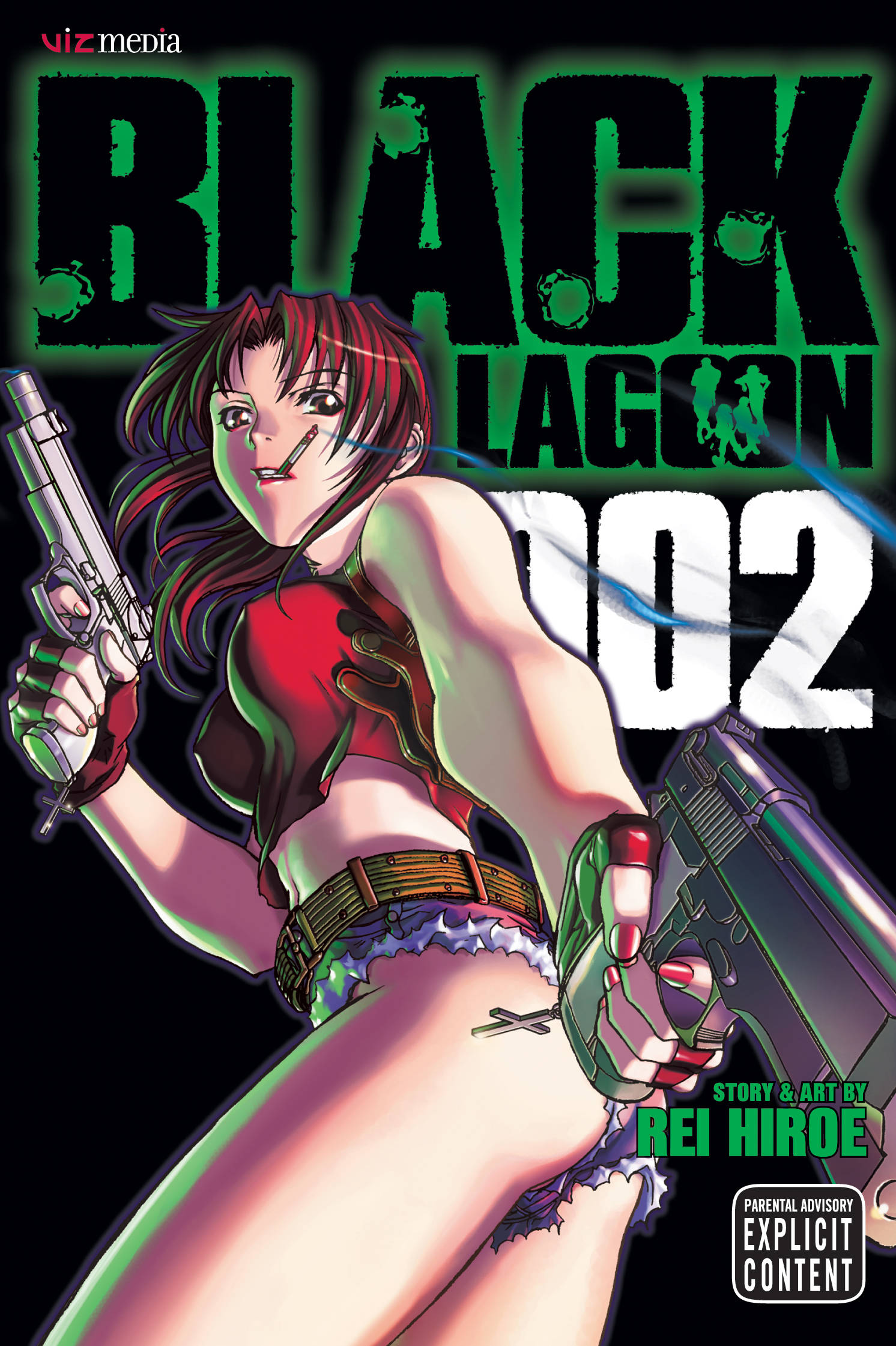 Black Lagoon, red hair, two pistols, Full HD Phone Wallpaper