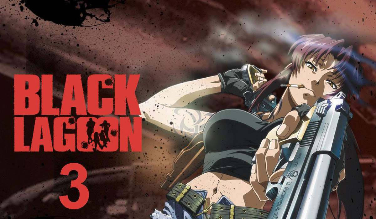 Black Lagoon 3, purple hair, pistol, SD Desktop Wallpaper