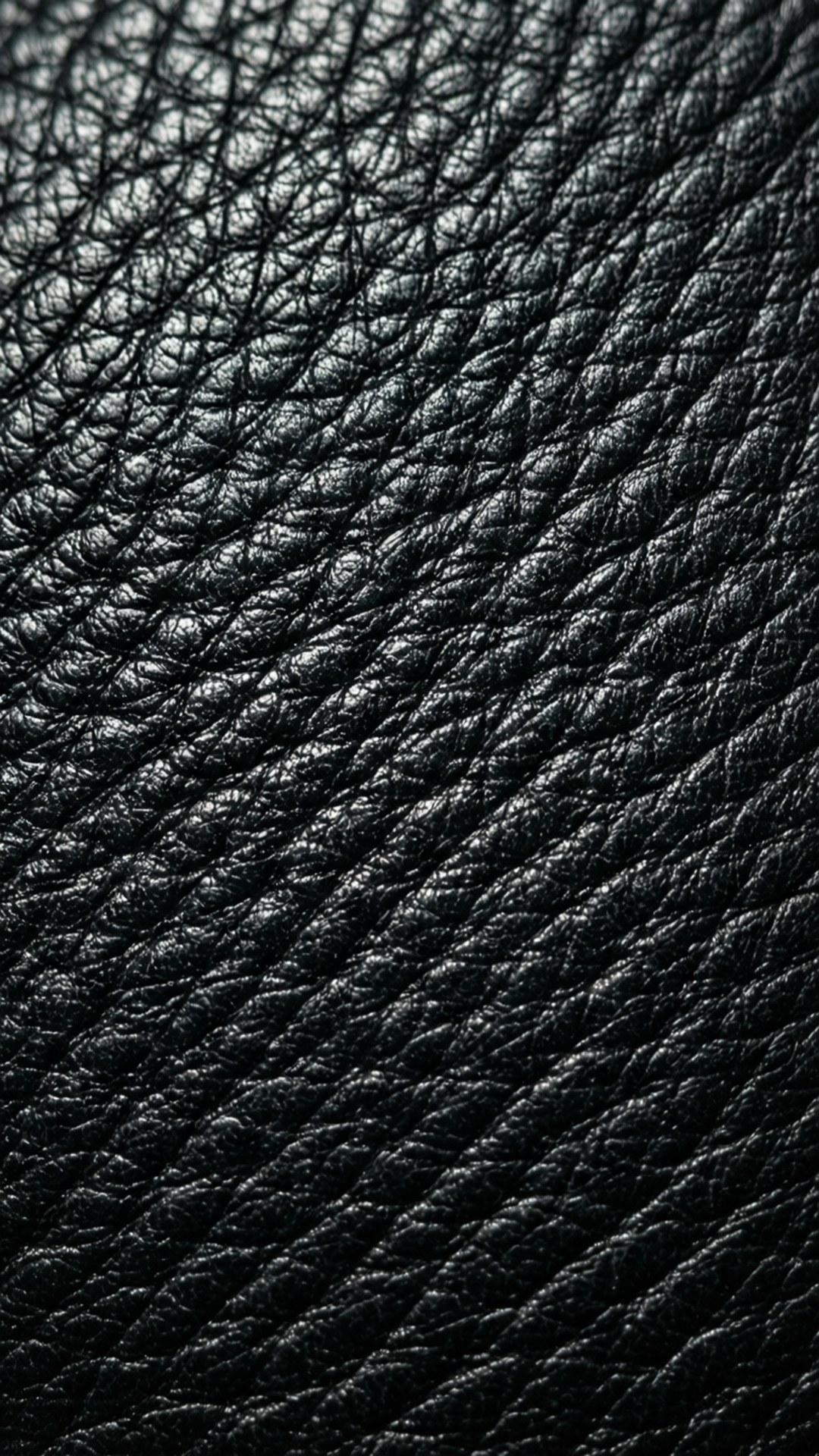 fine grain black leather, deep creases, subtle sheen, Full HD Phone Wallpaper