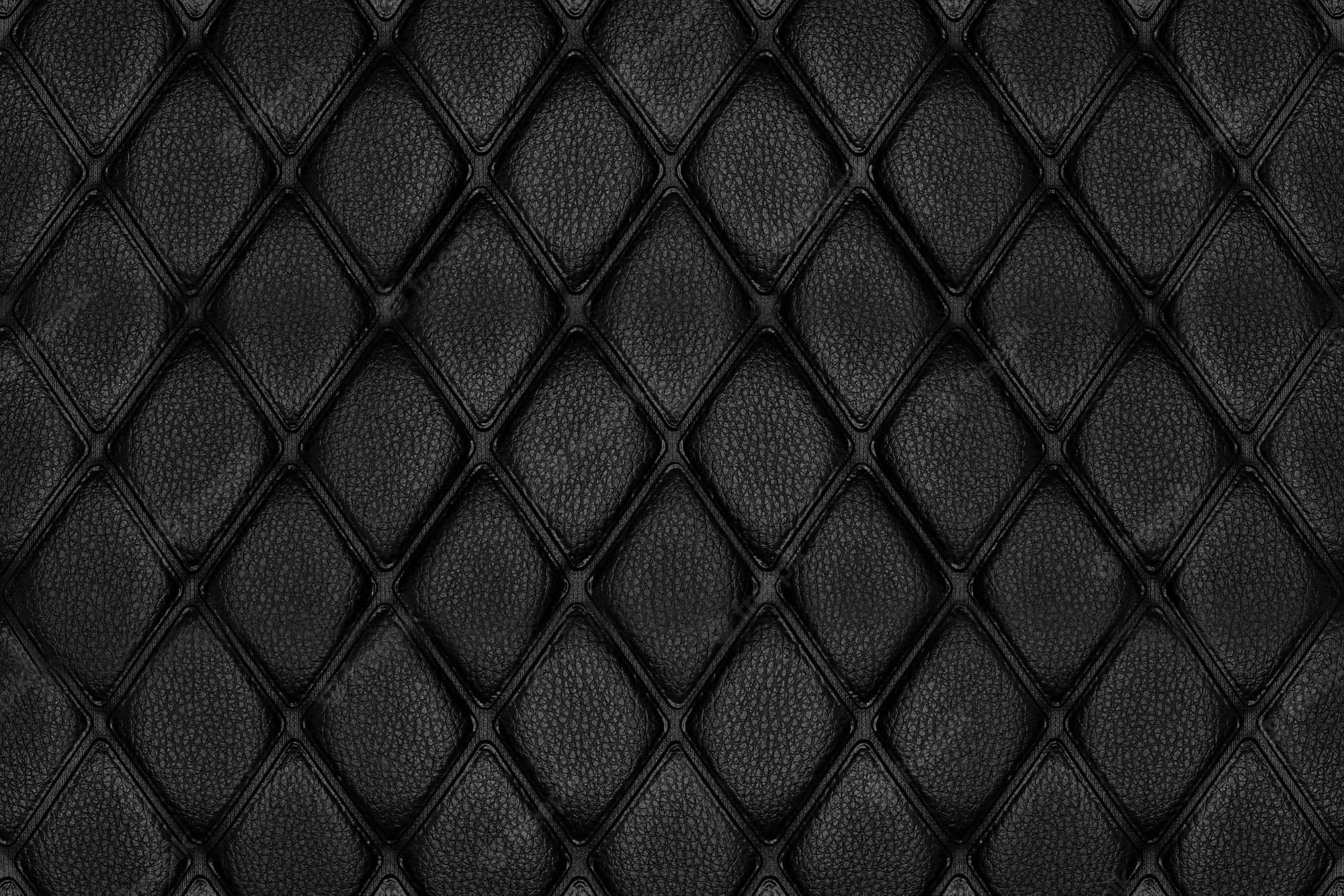 black leather, diamond stitching, quilted leather, Full HD Desktop Wallpaper