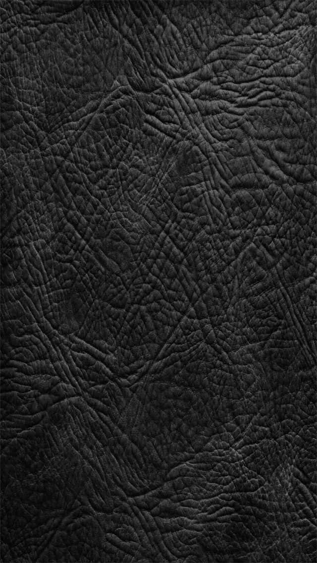 black leather, dark textured black leather, deep creases, SD Phone Wallpaper