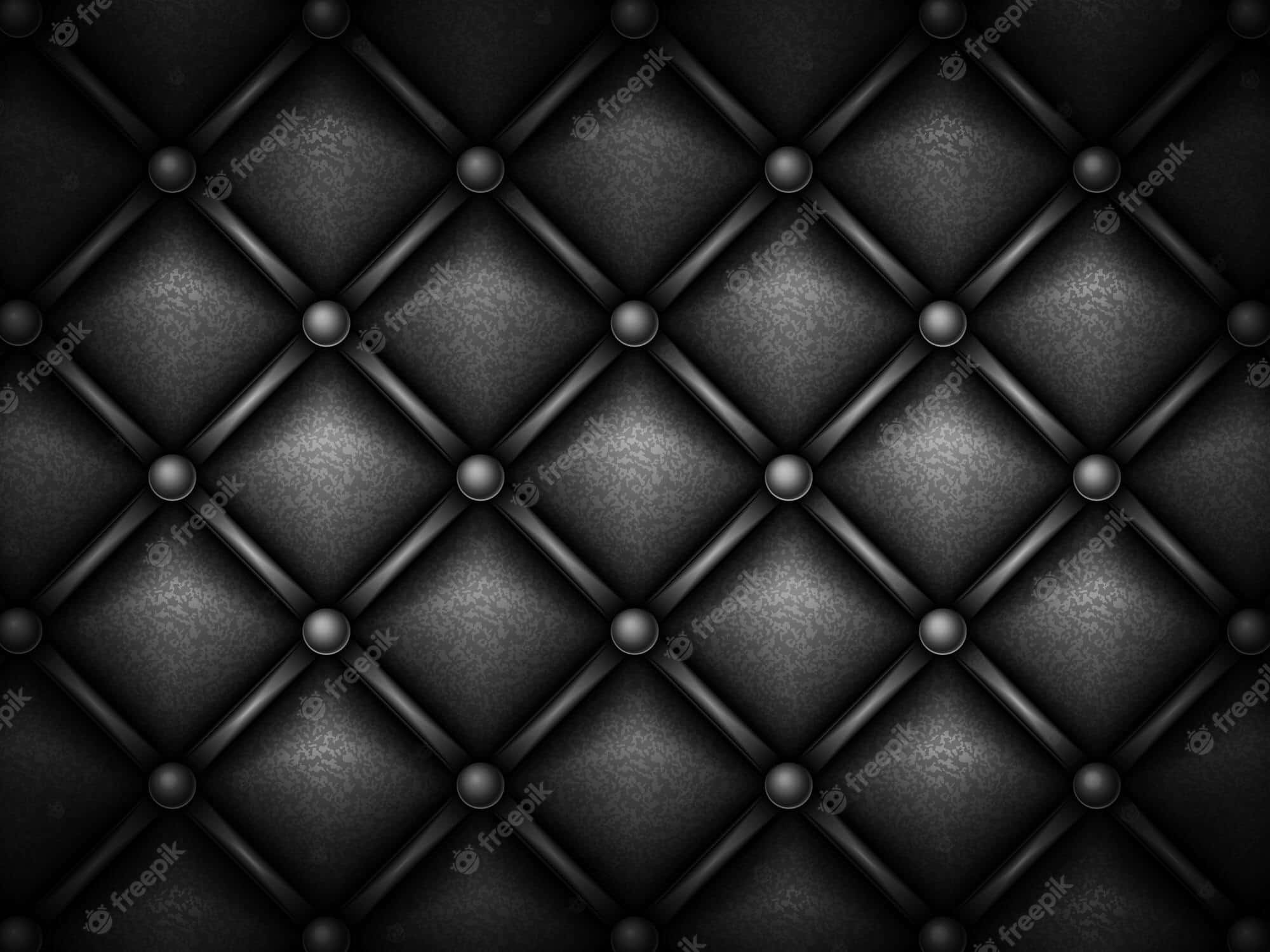 black tufted leather, diamond stitching, metallic buttons, Full HD Desktop Wallpaper