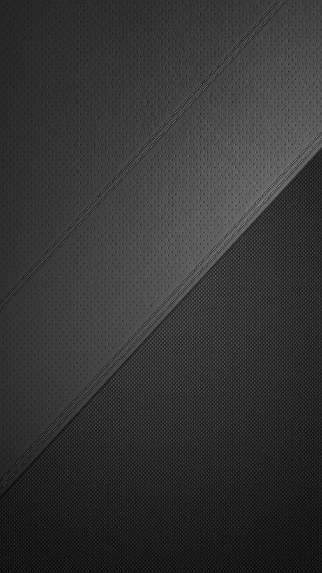 black leather, gray and black, diagonal stitched, Full HD Phone Wallpaper