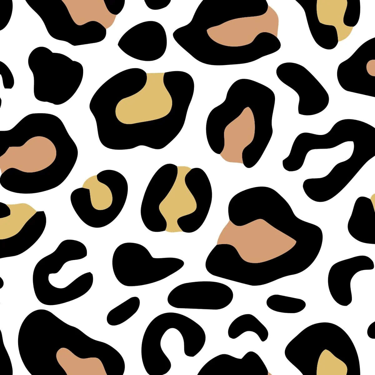 abstract leopard print pattern, black, tan, SD Desktop Wallpaper